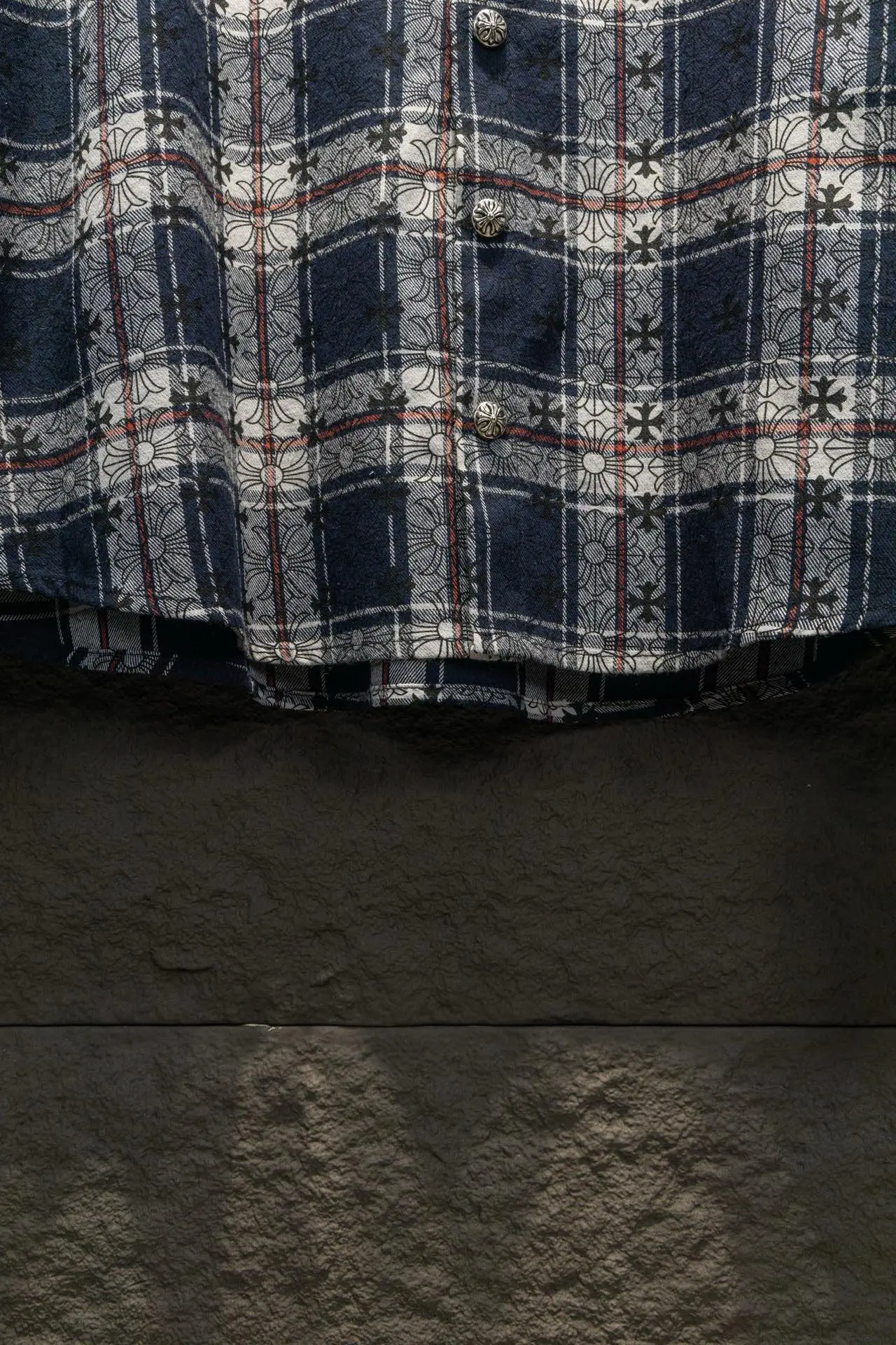 Logo Jacquard Plaid Flannel Shirt D16922906 — view 7
