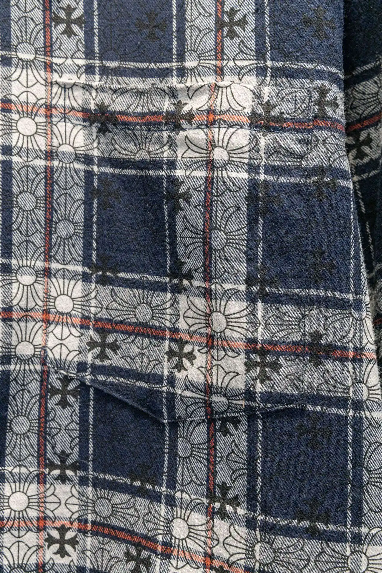 Logo Jacquard Plaid Flannel Shirt D16922906 — view 8