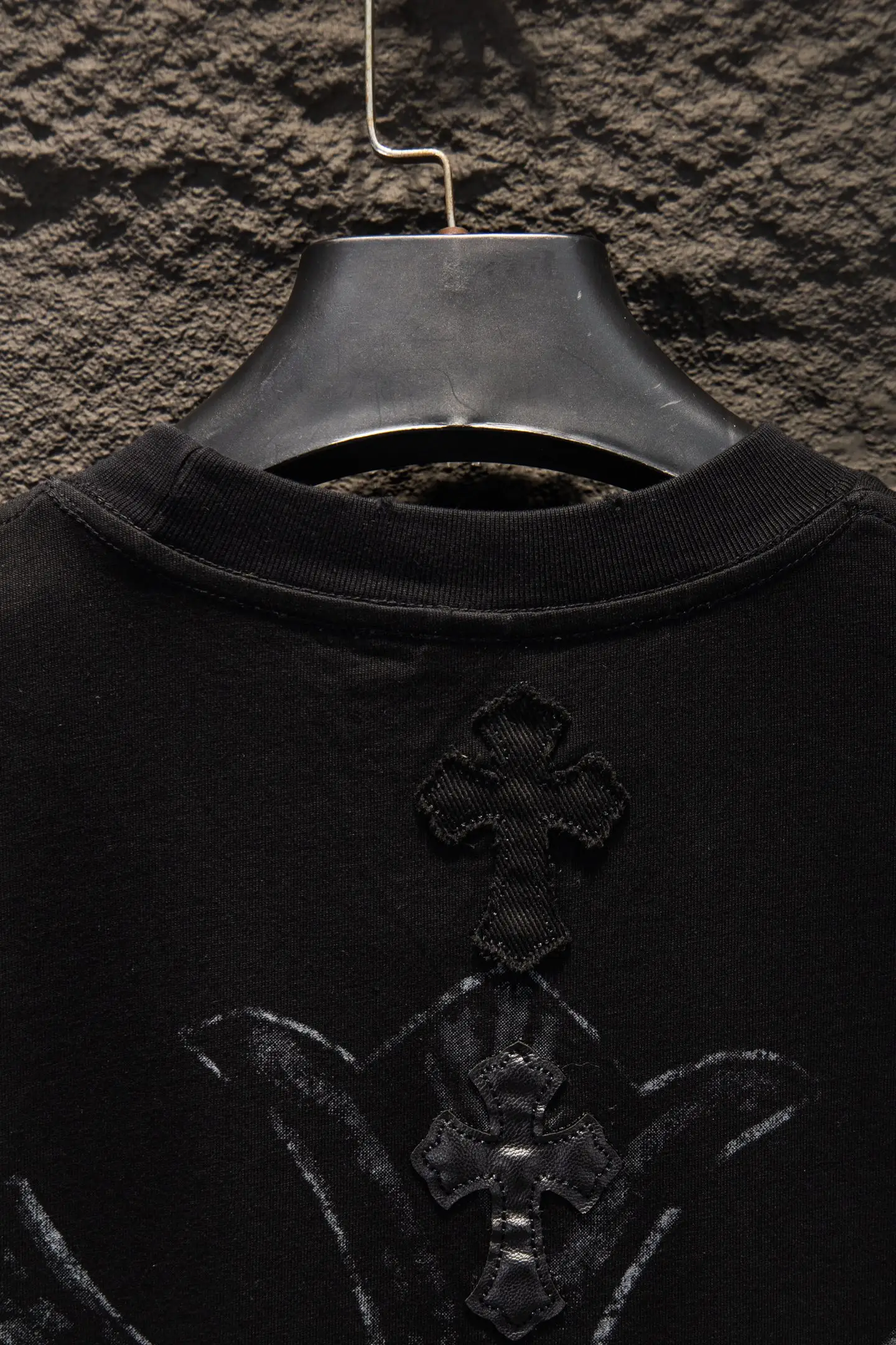 Oversized Distressed Patchwork T-Shirt D14514963 — view 6