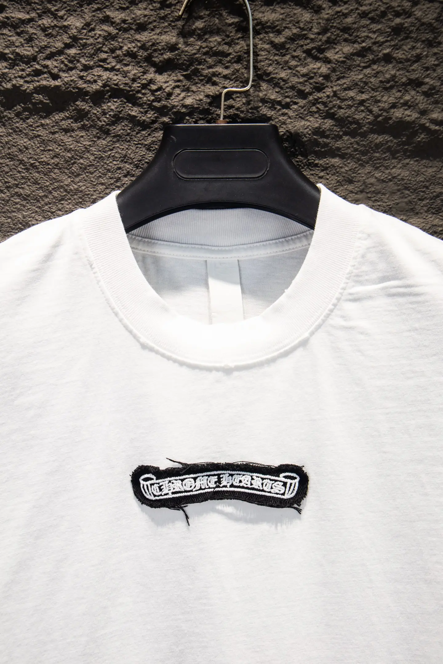 Distressed Logo Patch Oversized T-Shirt D13514958 — view 3