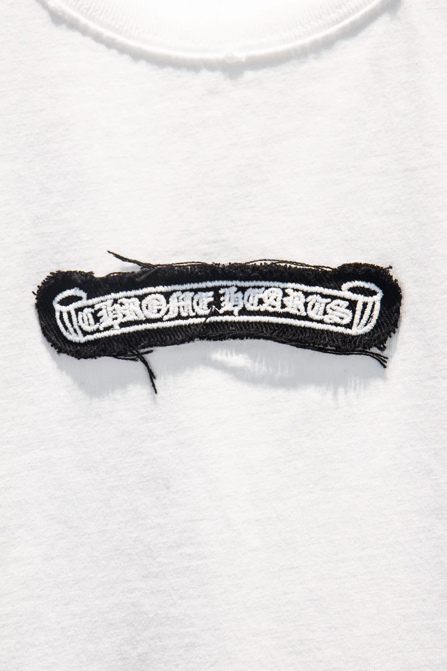 Distressed Logo Patch Oversized T-Shirt D13514958 — view 4