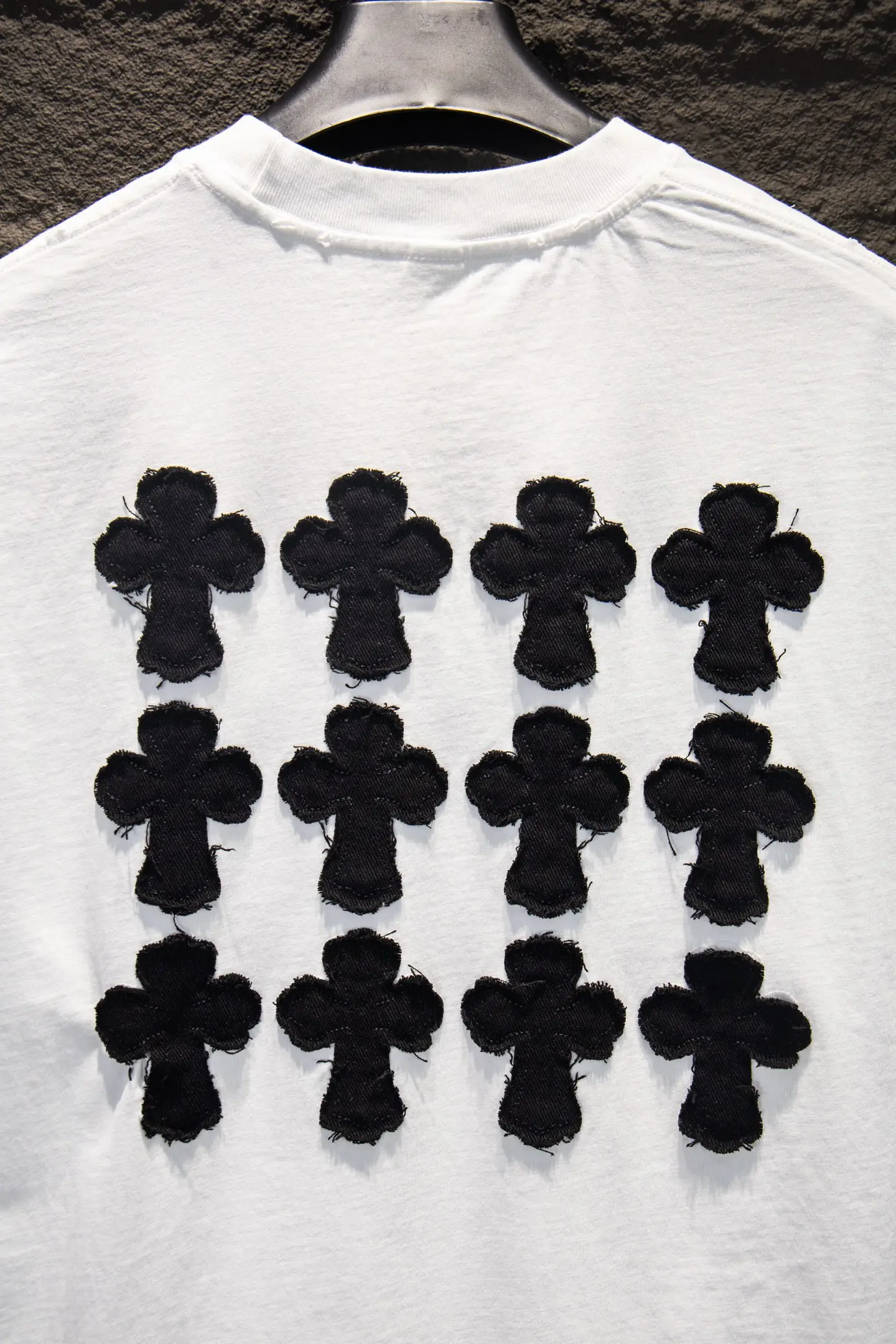 Distressed Logo Patch Oversized T-Shirt D13514958 — view 5