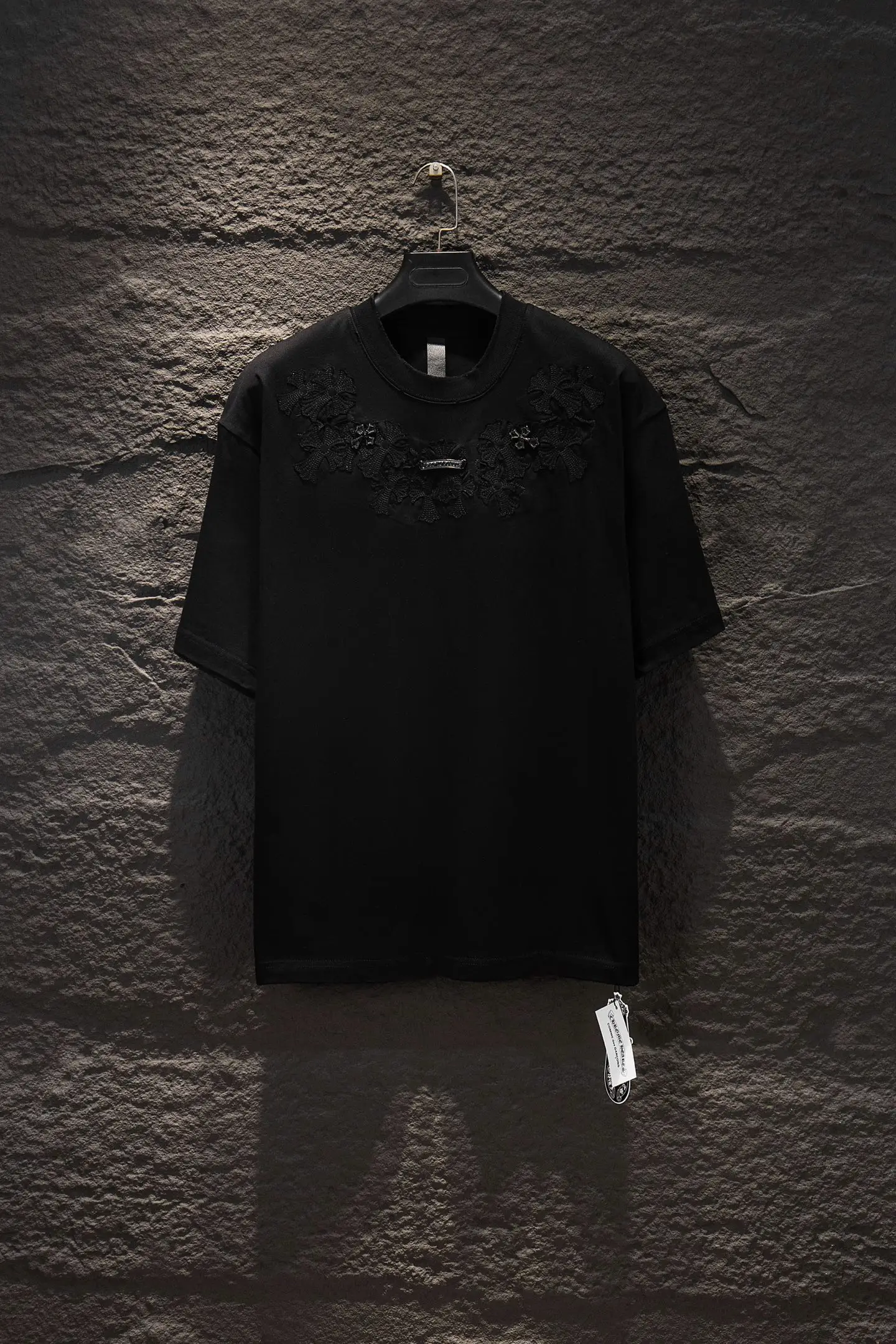Embellished Oversized Cotton T-Shirt D14514955