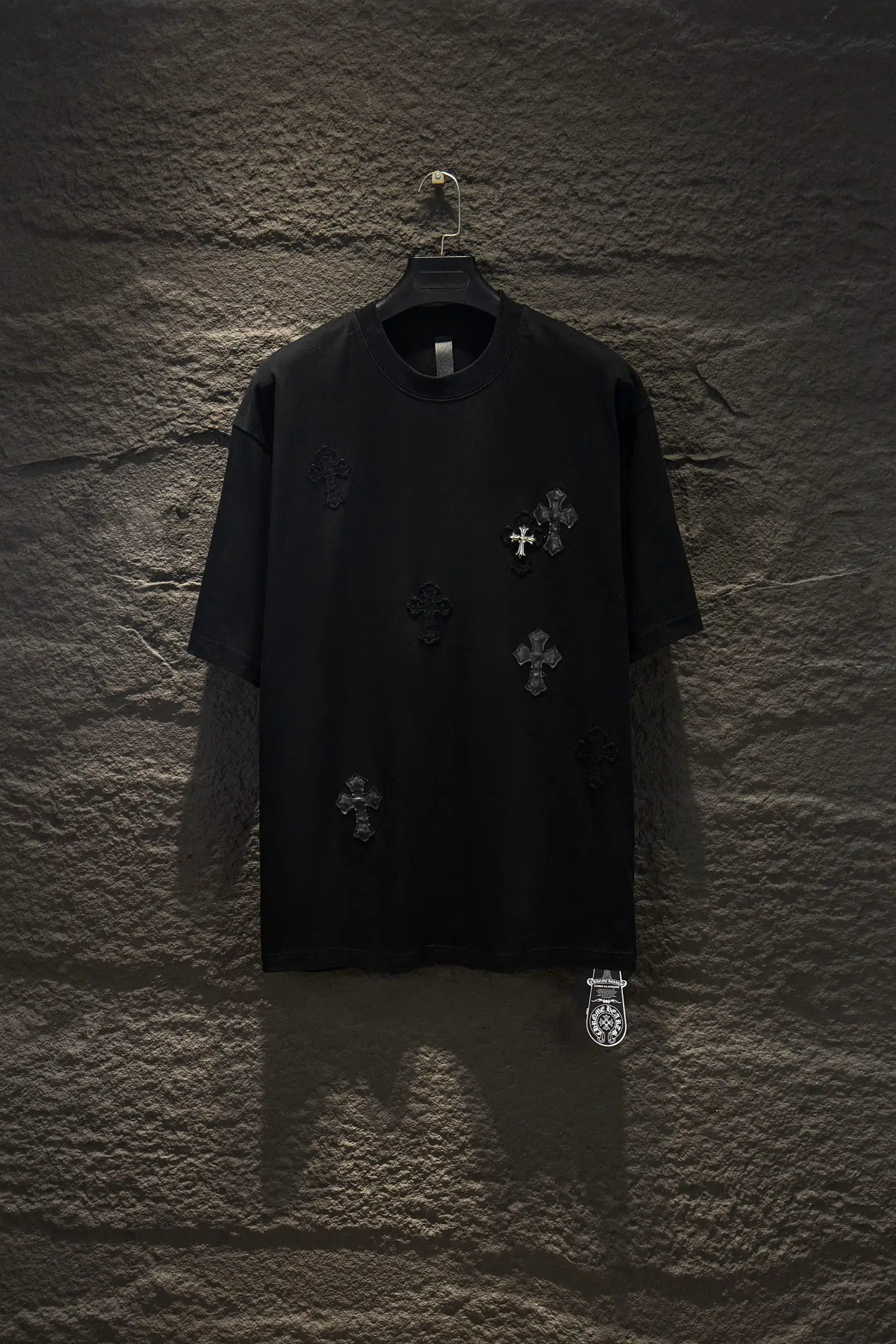 Oversized Appliqué Cotton T-Shirt D14514949