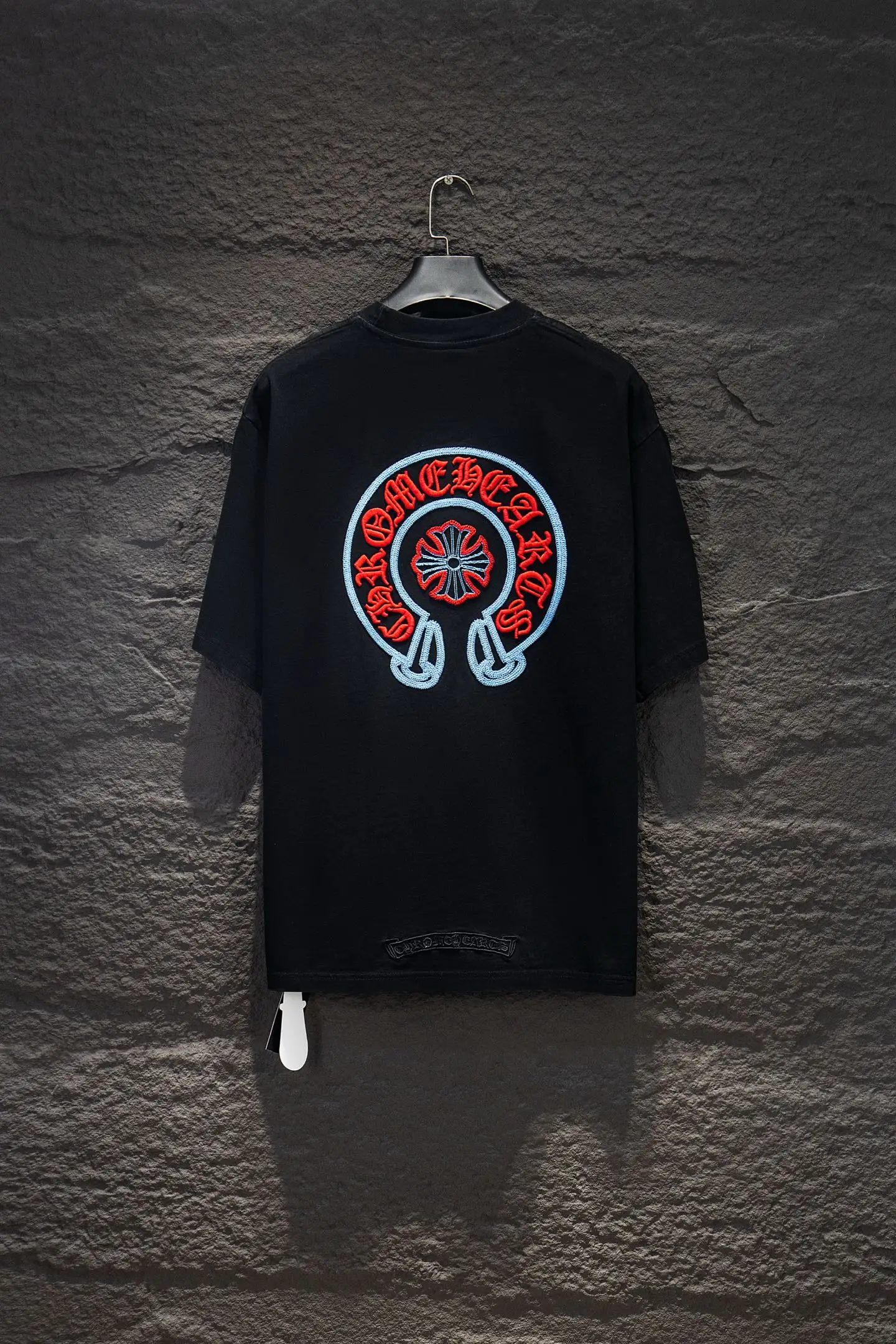 Embroidered Oversized Washed Cotton T-Shirt D13514947 — view 2