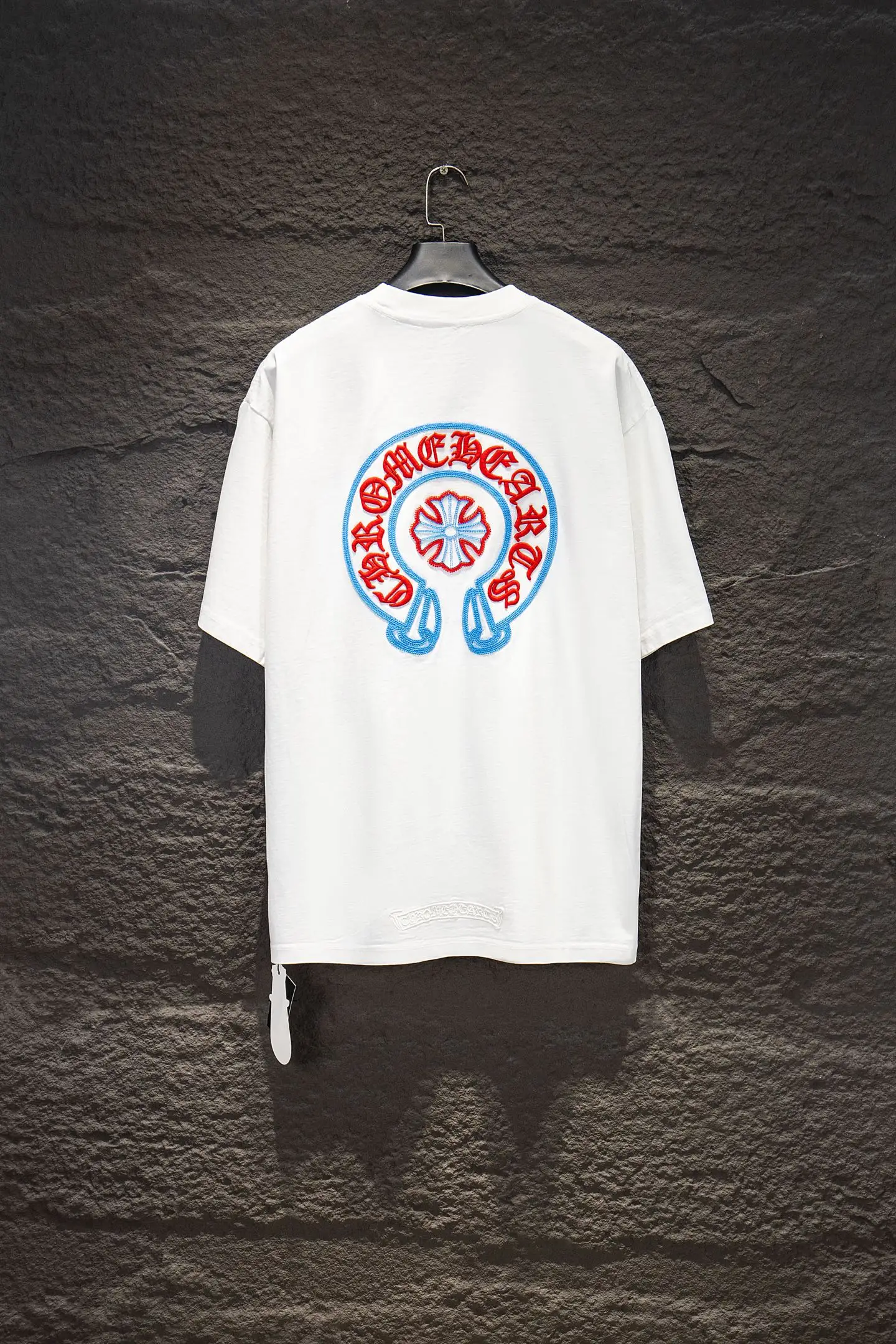 Embroidered Oversized Washed Cotton T-Shirt D13514946 — view 2
