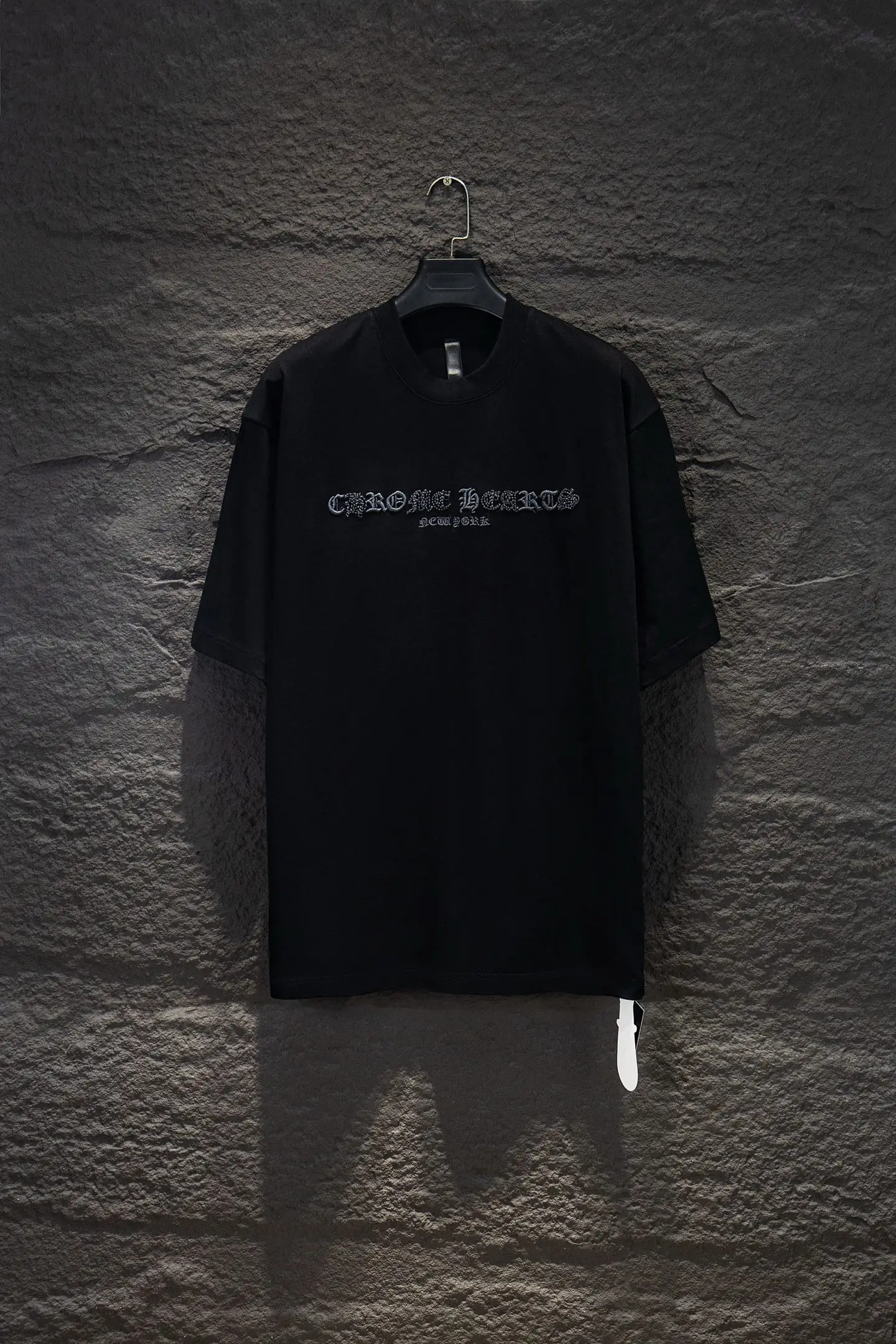 Embroidered Logo Oversized Cotton T-Shirt D13514943