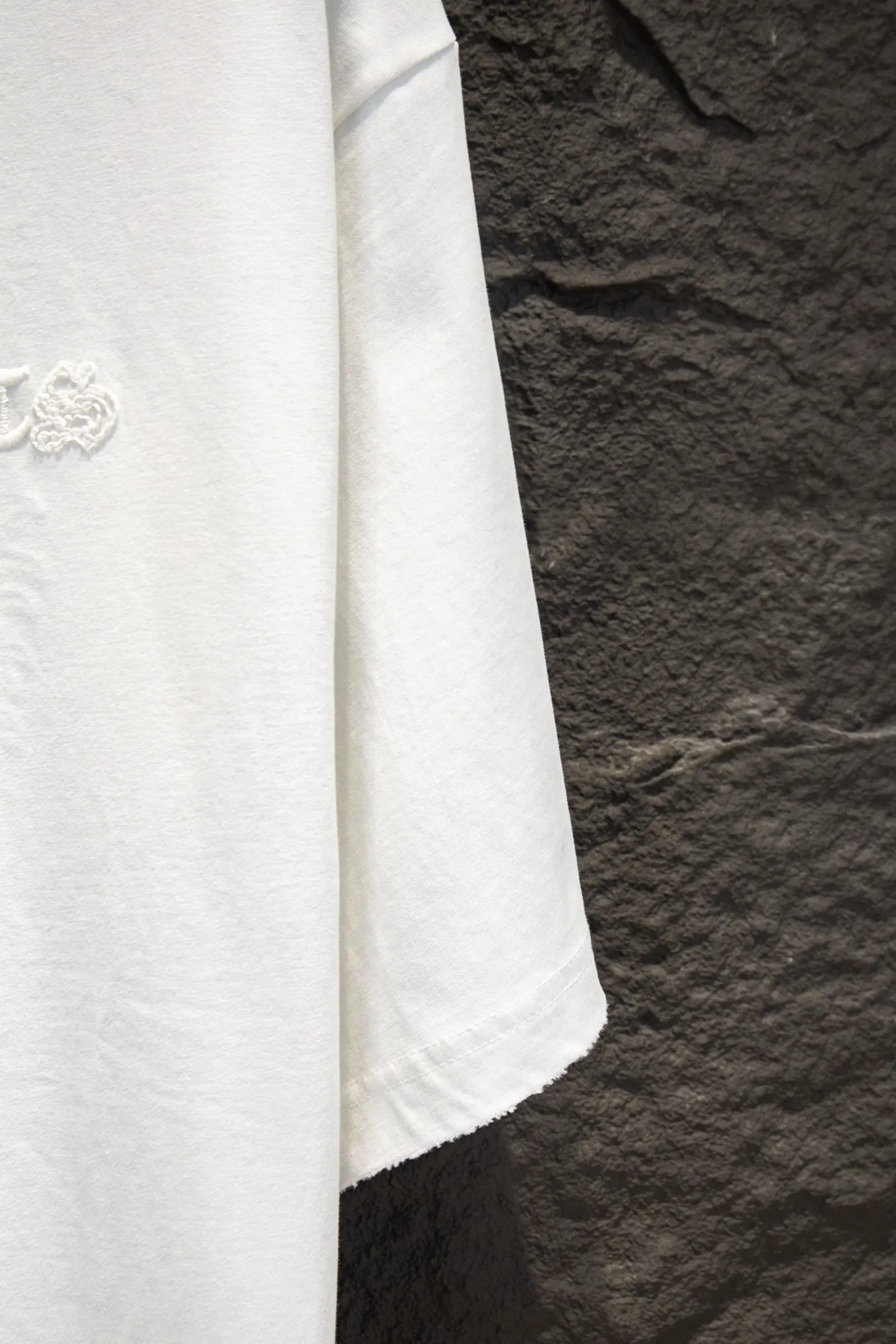 Embroidered Oversized Cotton T-Shirt D13514942 — view 7