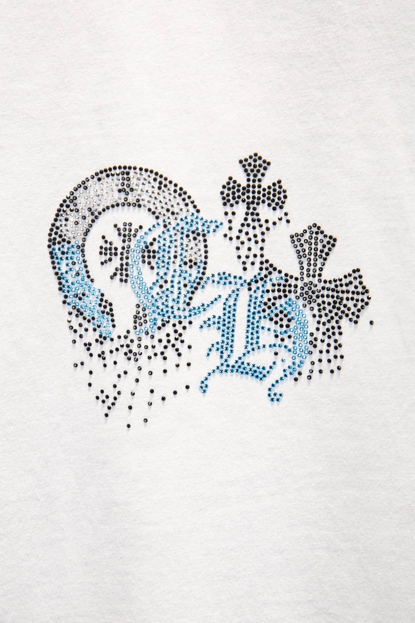 Rhinestone Distressed Oversized T-Shirt D12914938 — view 4