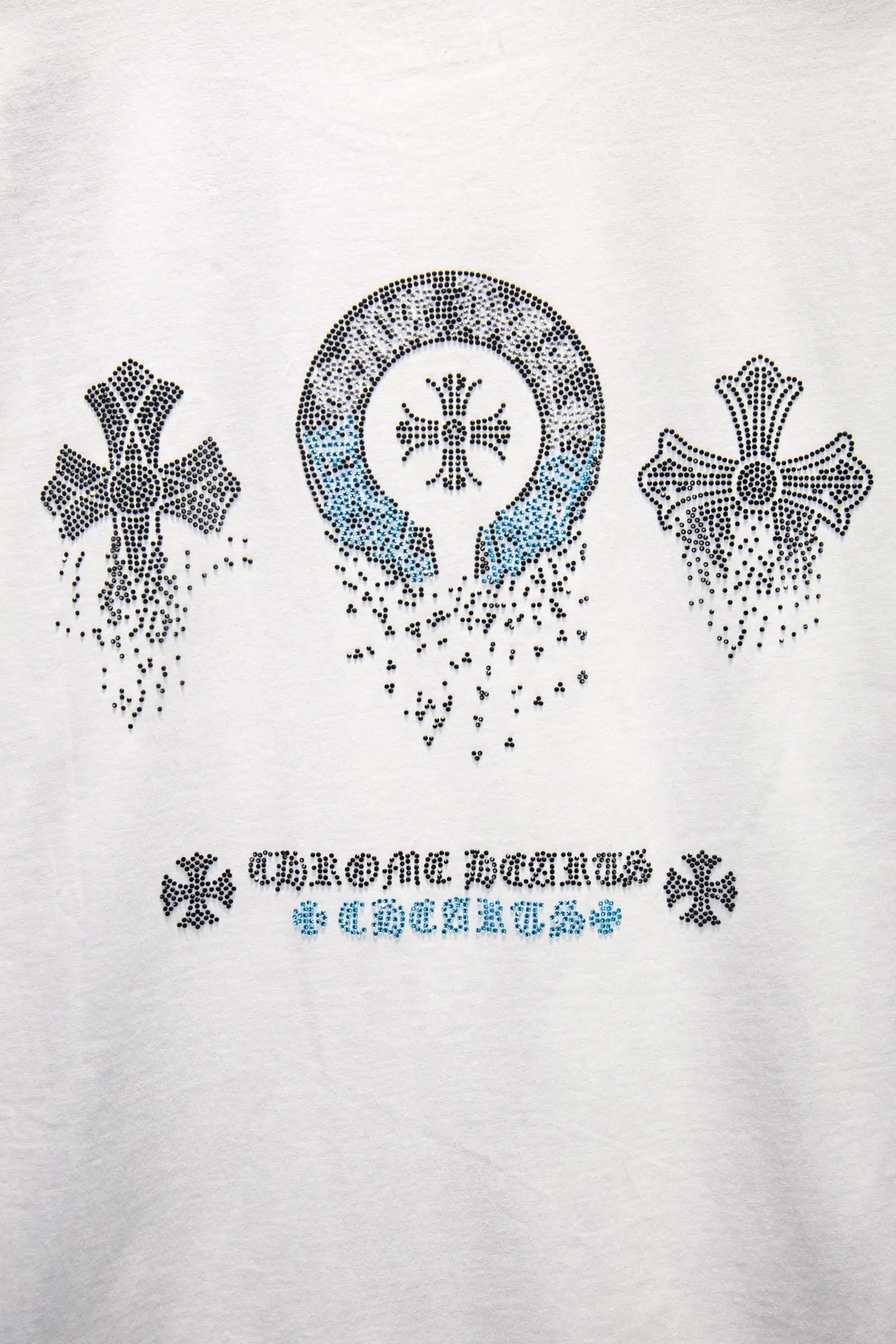 Rhinestone Distressed Oversized T-Shirt D12914938 — view 5