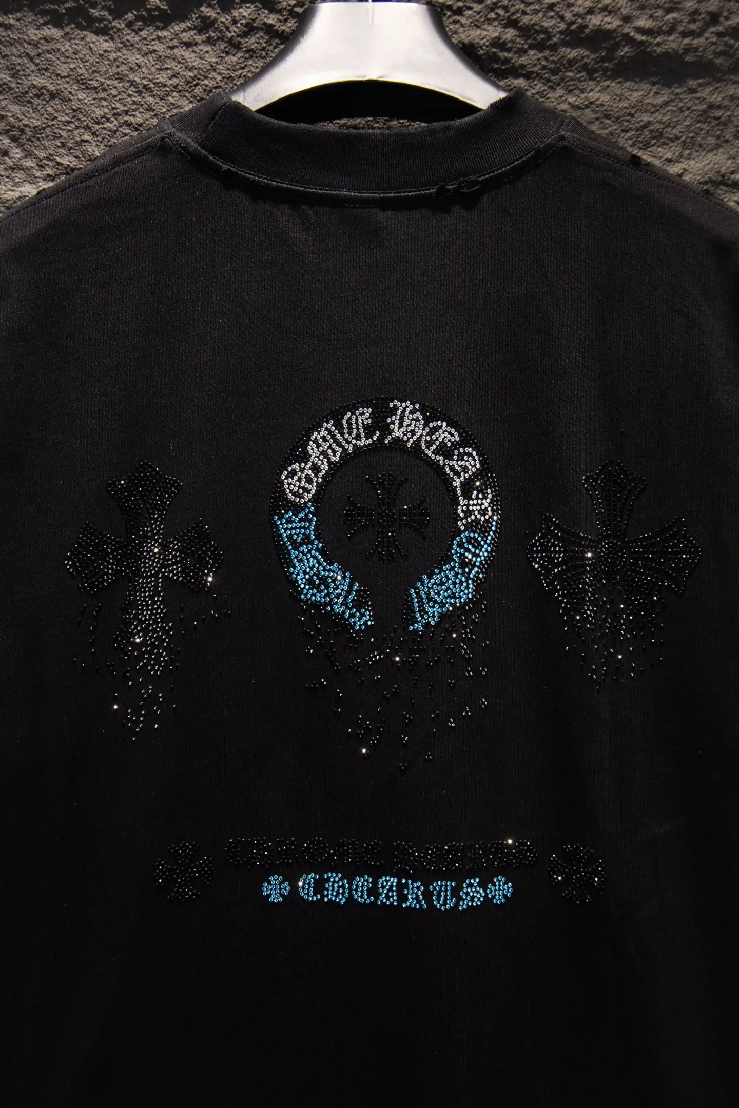 Rhinestone Embellished Oversized T-Shirt D12914939 — view 5
