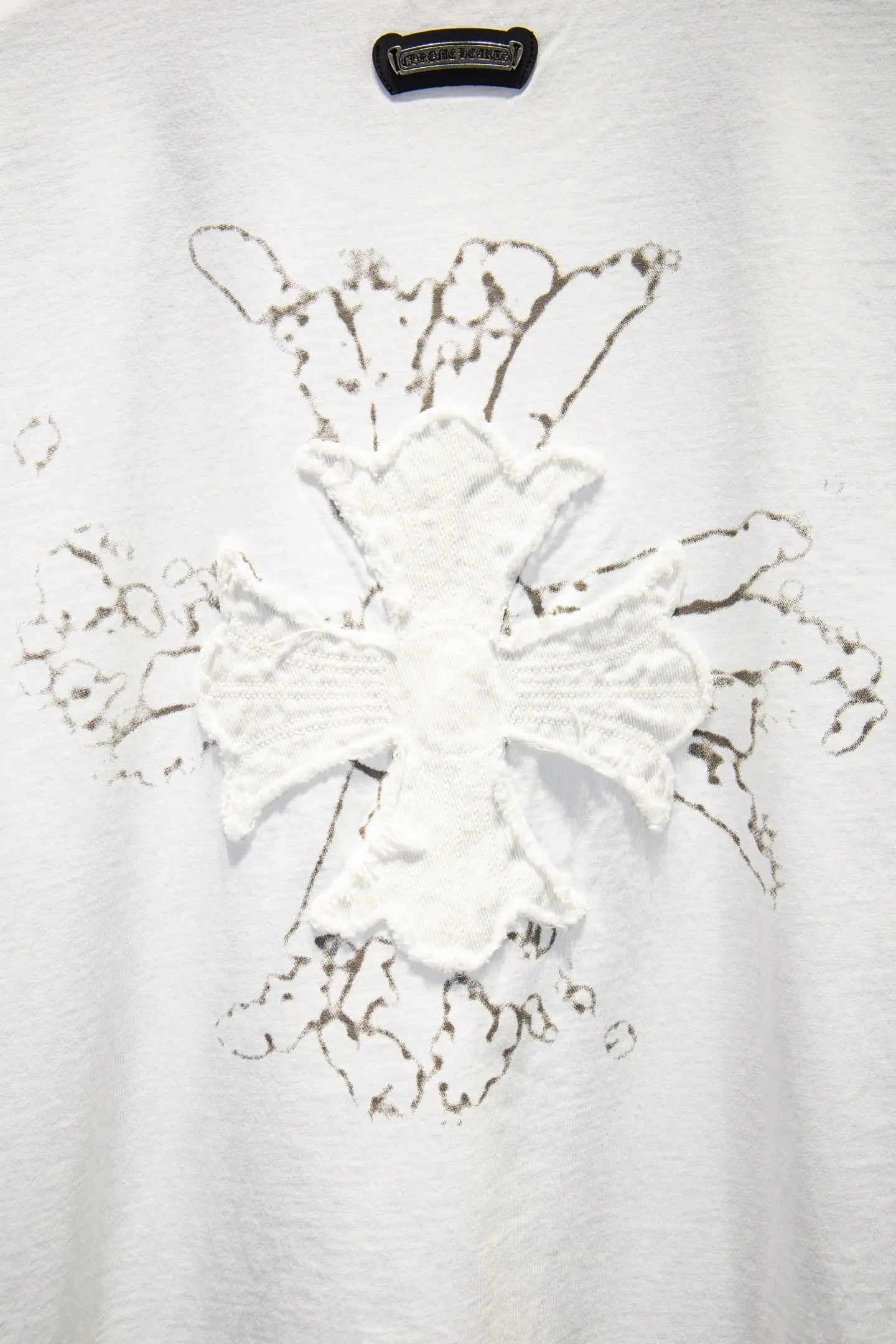 Oversized Embroidered Cotton T-Shirt D12914936 — view 5