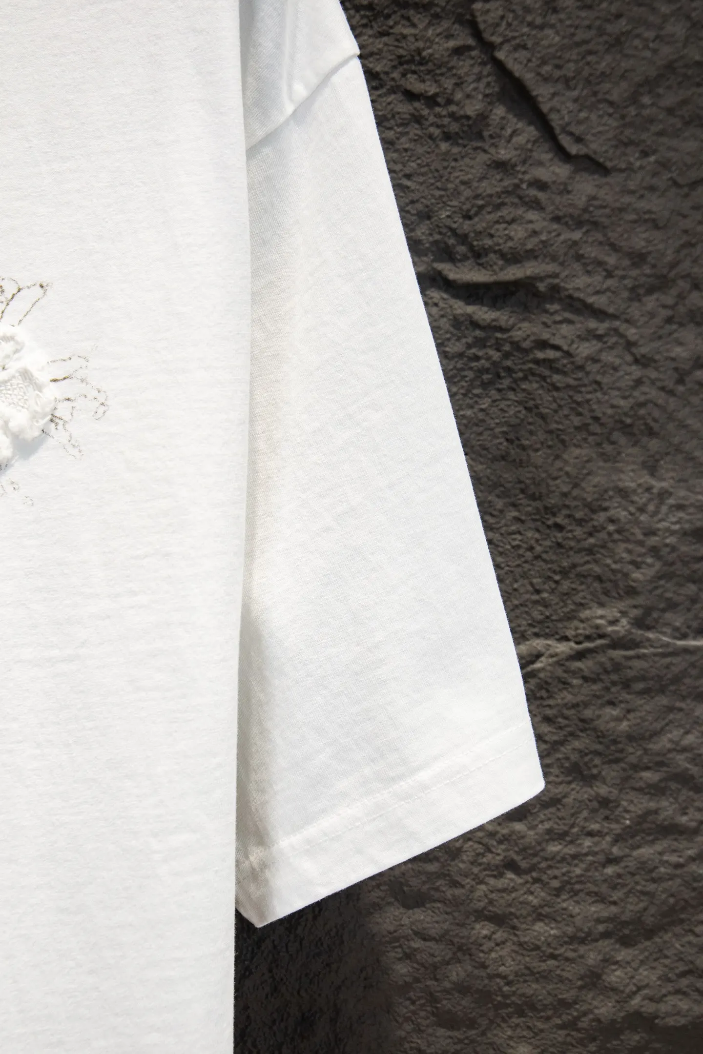 Oversized Embroidered Cotton T-Shirt D12914936 — view 6