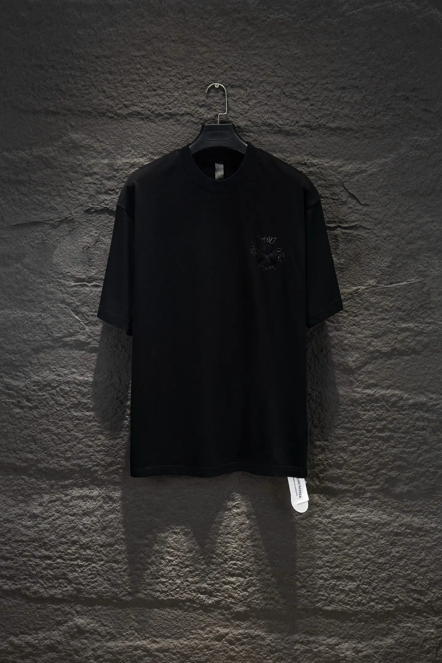 Oversized Embroidered Cotton T-Shirt D12914937