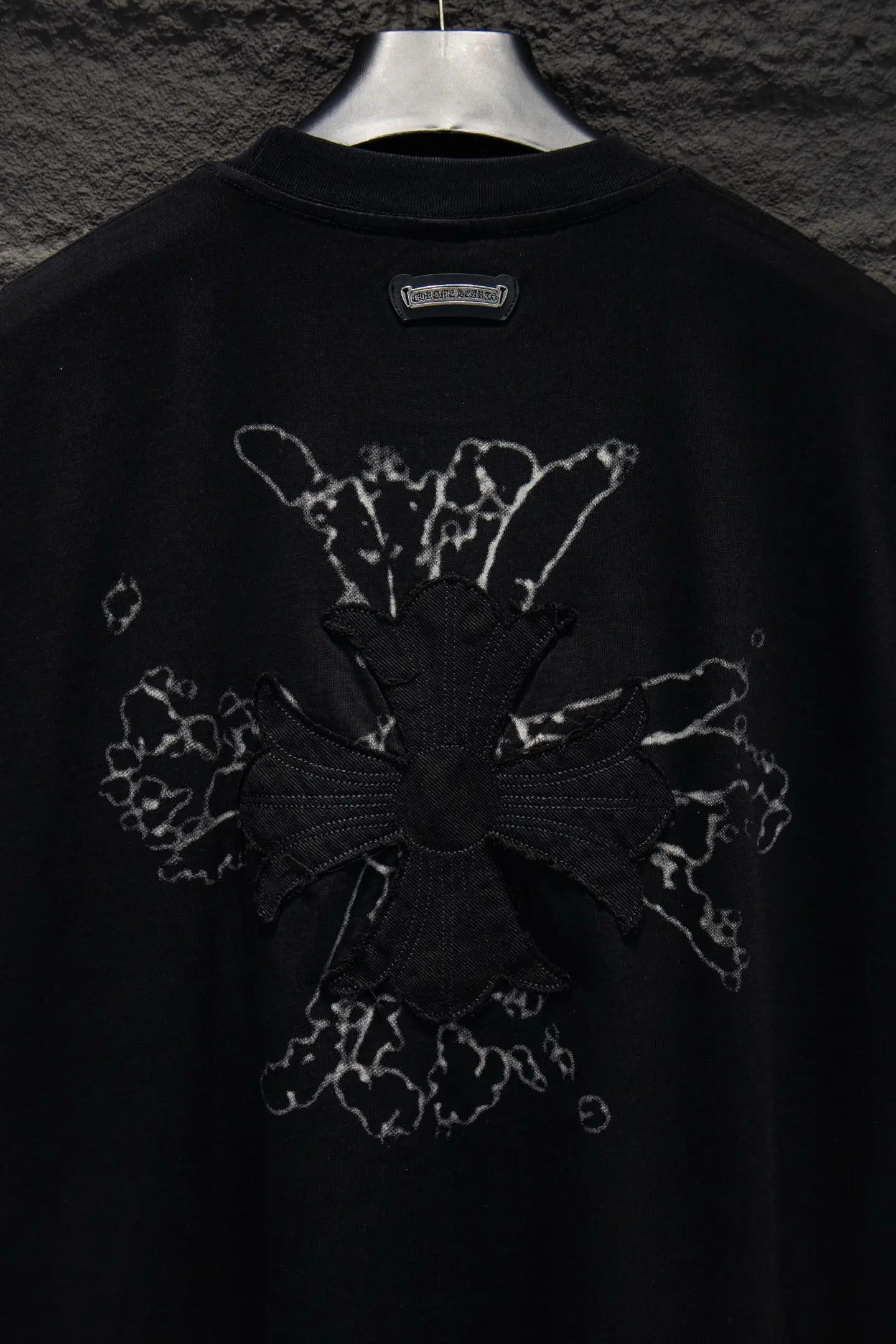Oversized Embroidered Cotton T-Shirt D12914937 — view 5