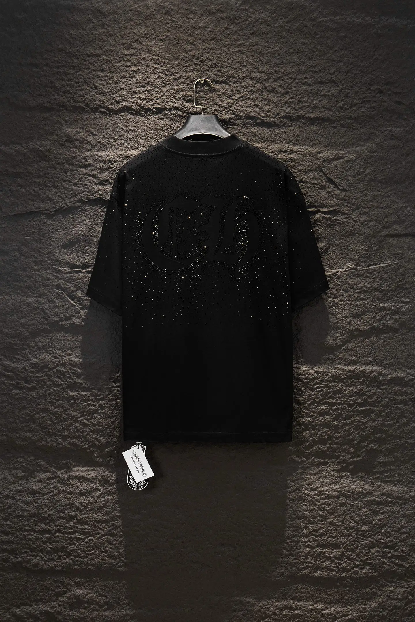 Rhinestone Embellished Oversized T-Shirt D13514933 — view 2