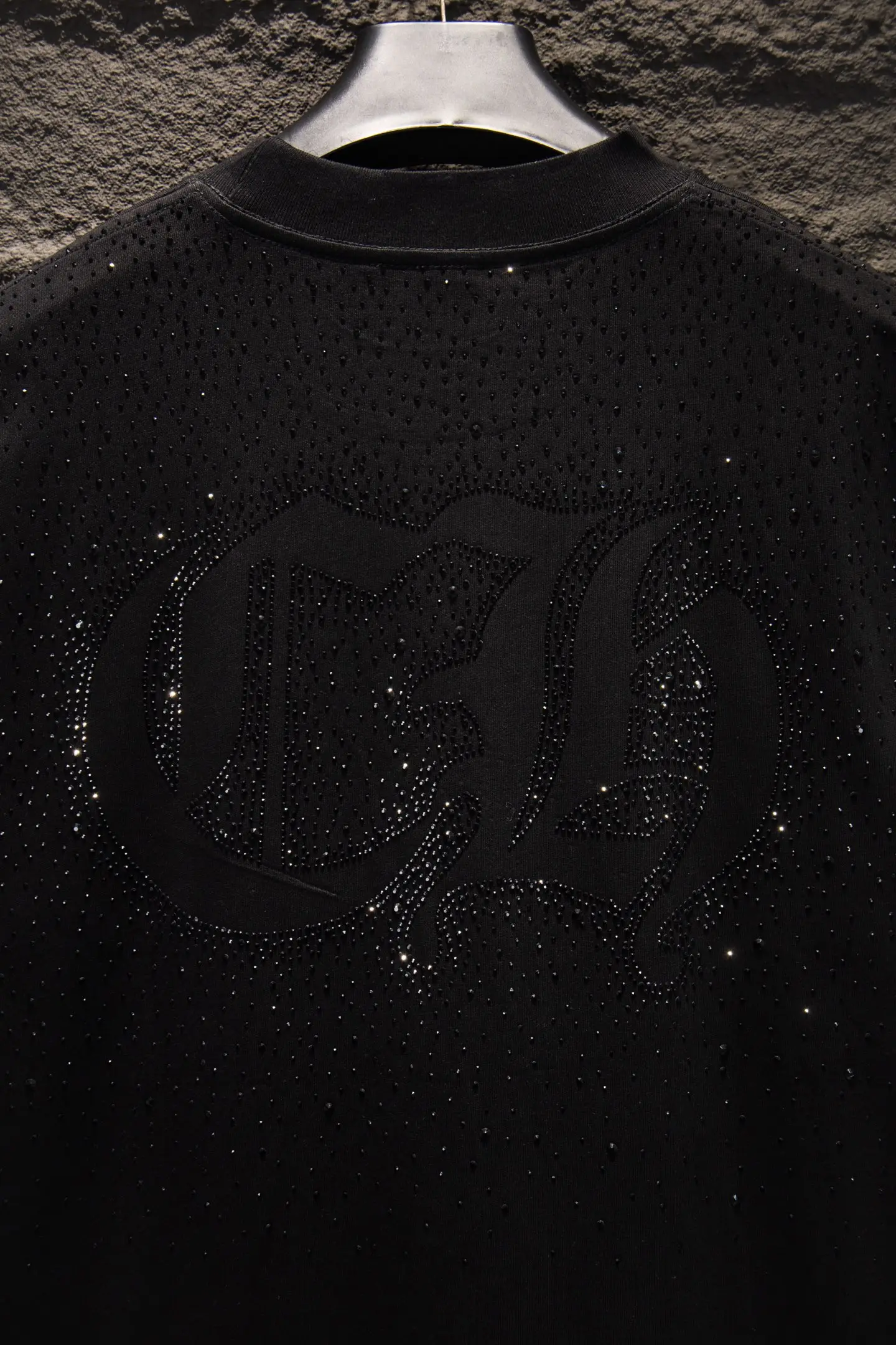 Rhinestone Embellished Oversized T-Shirt D13514933 — view 5
