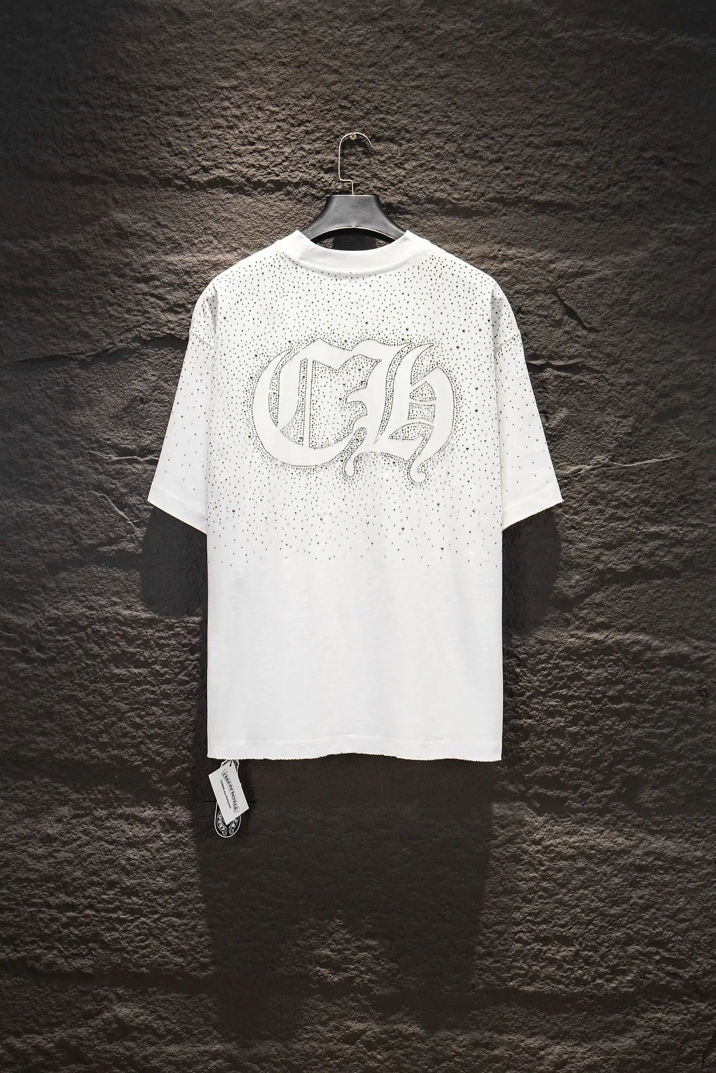 Rhinestone Embellished Oversized T-Shirt D13514932 — view 2