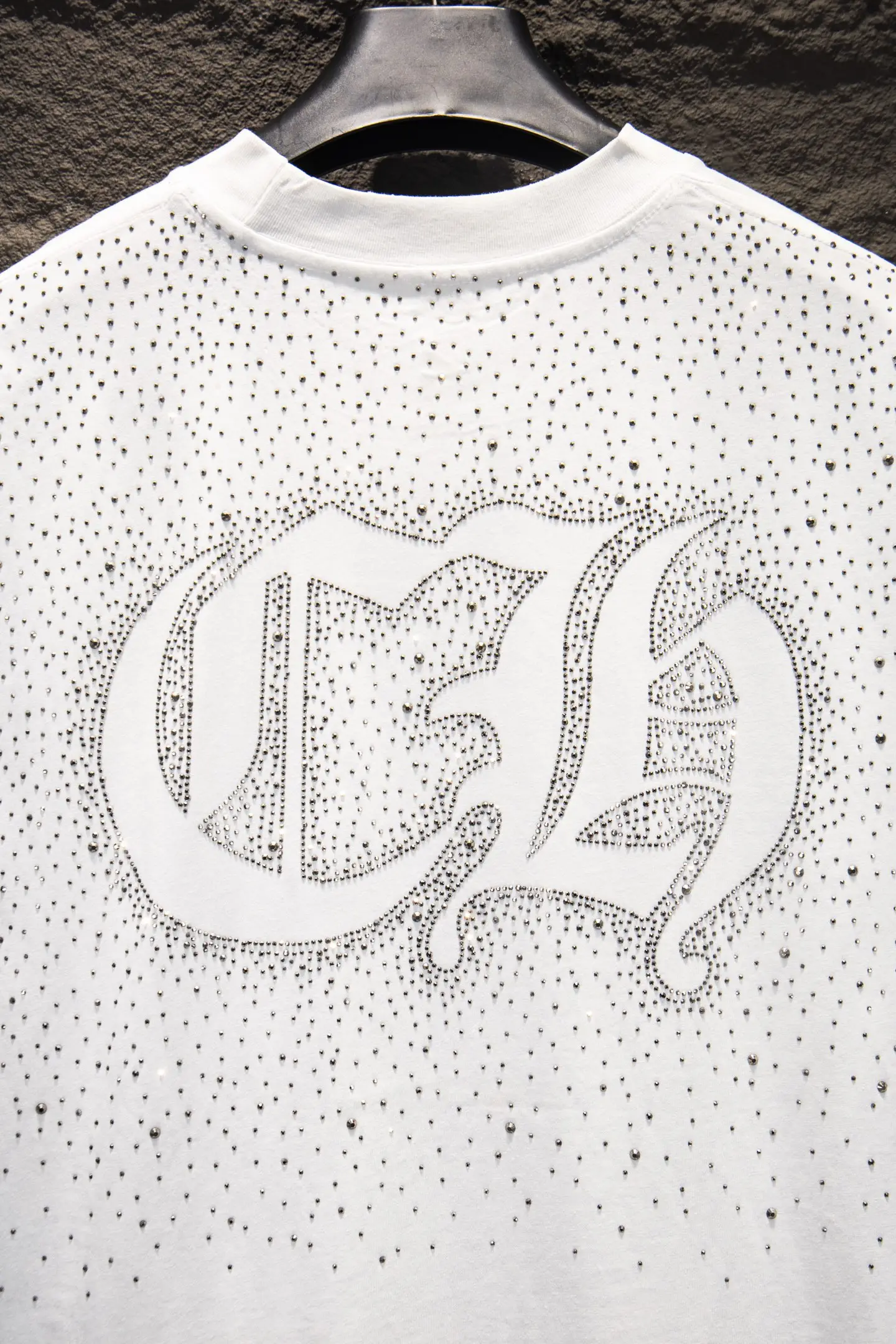 Rhinestone Embellished Oversized T-Shirt D13514932 — view 5