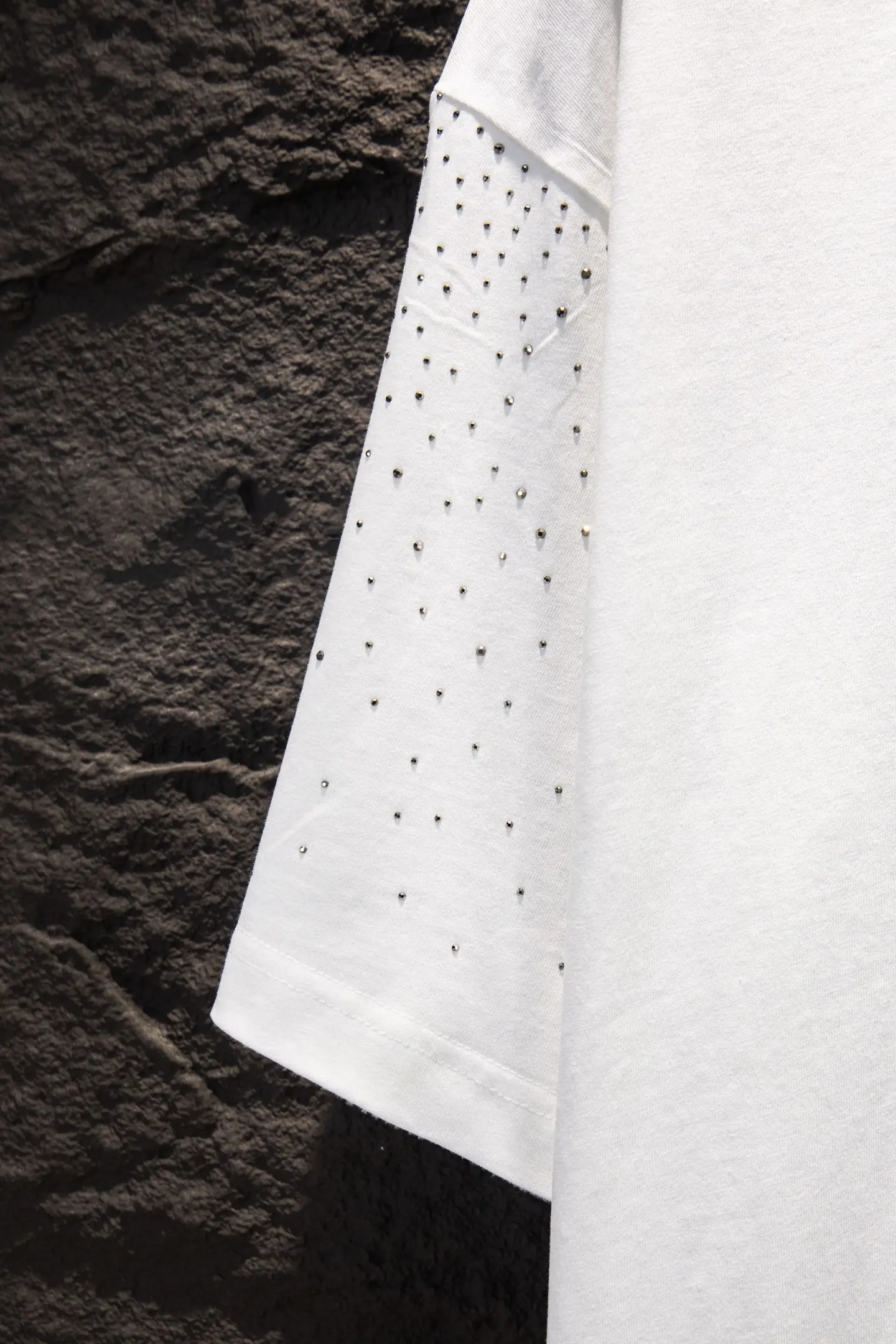 Rhinestone Embellished Oversized T-Shirt D13514932 — view 7