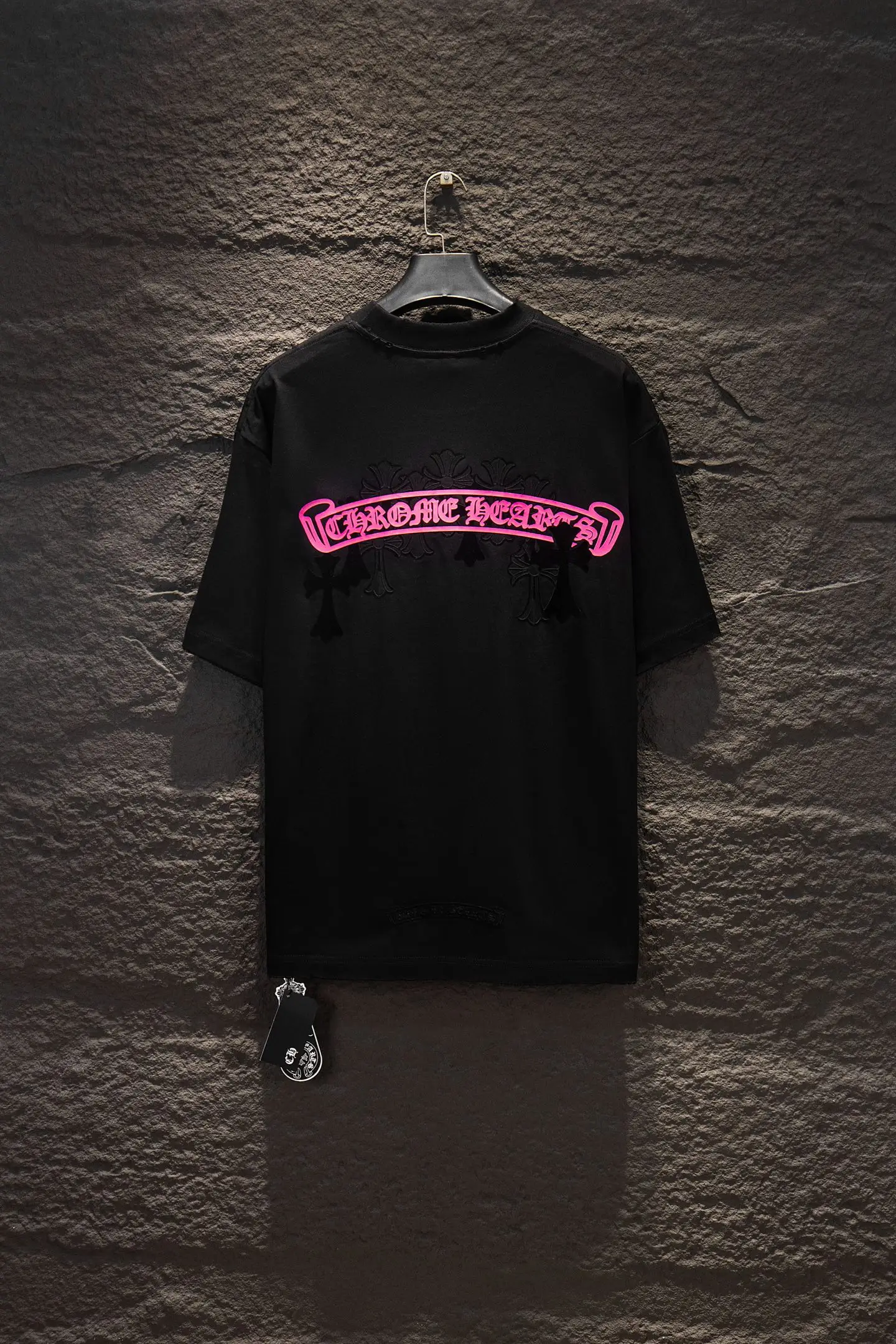 Logo-Flocked Oversized Cotton T-Shirt D13515091 — view 2