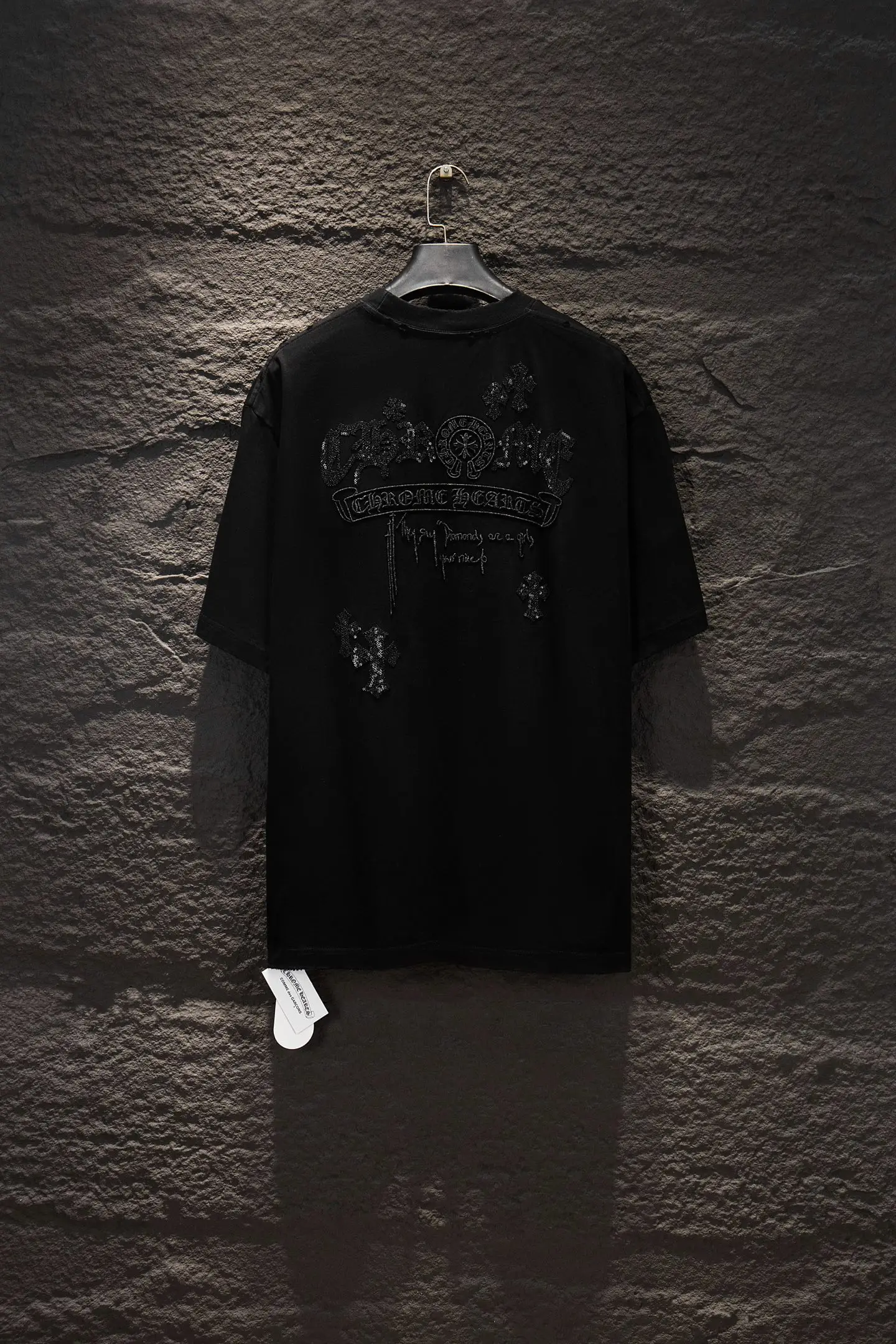 Embellished Oversized Cotton T-Shirt D14515089 — view 2