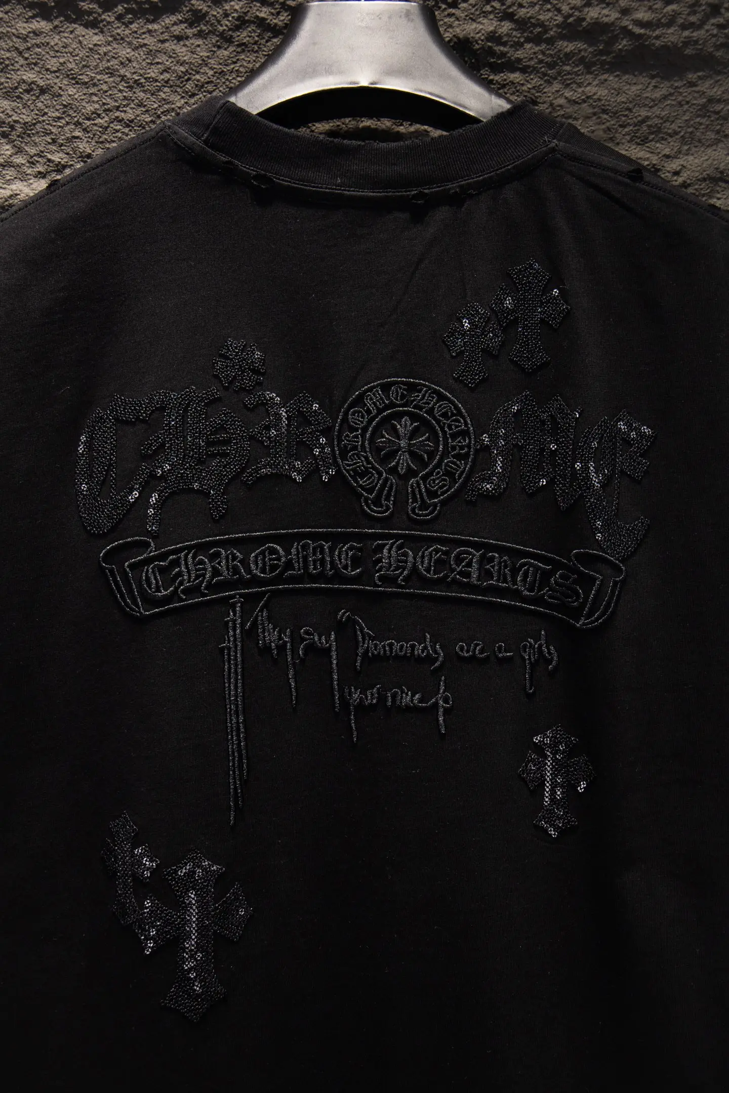 Embellished Oversized Cotton T-Shirt D14515089 — view 5
