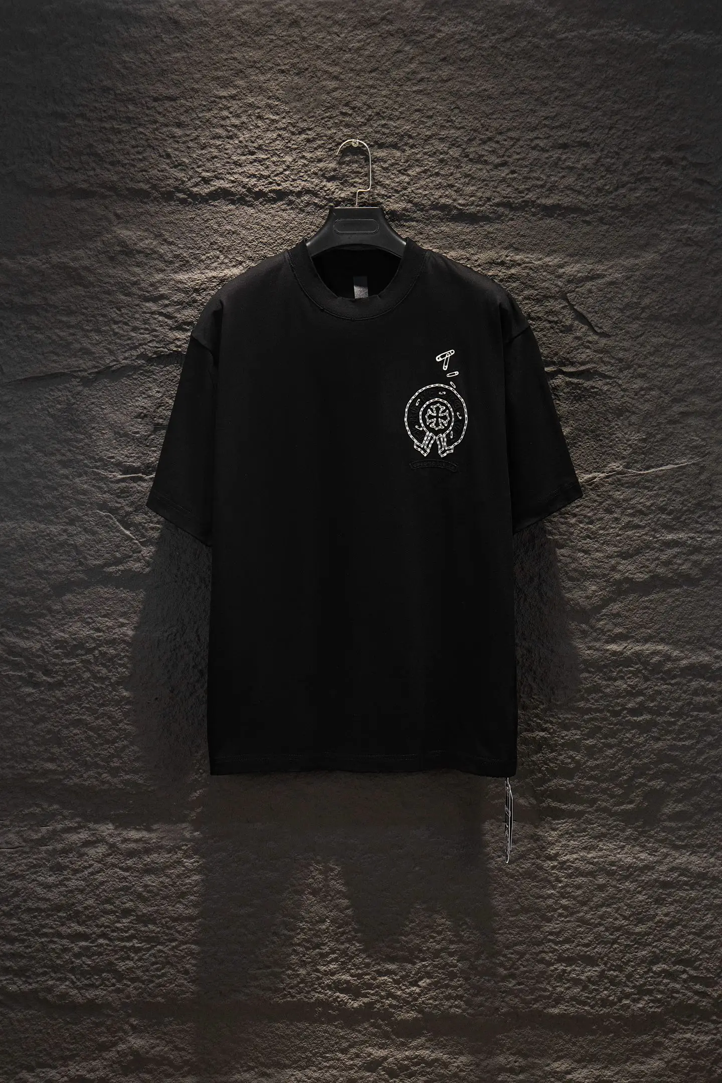 Oversized Flocked Silicone Logo T-Shirt D14515087