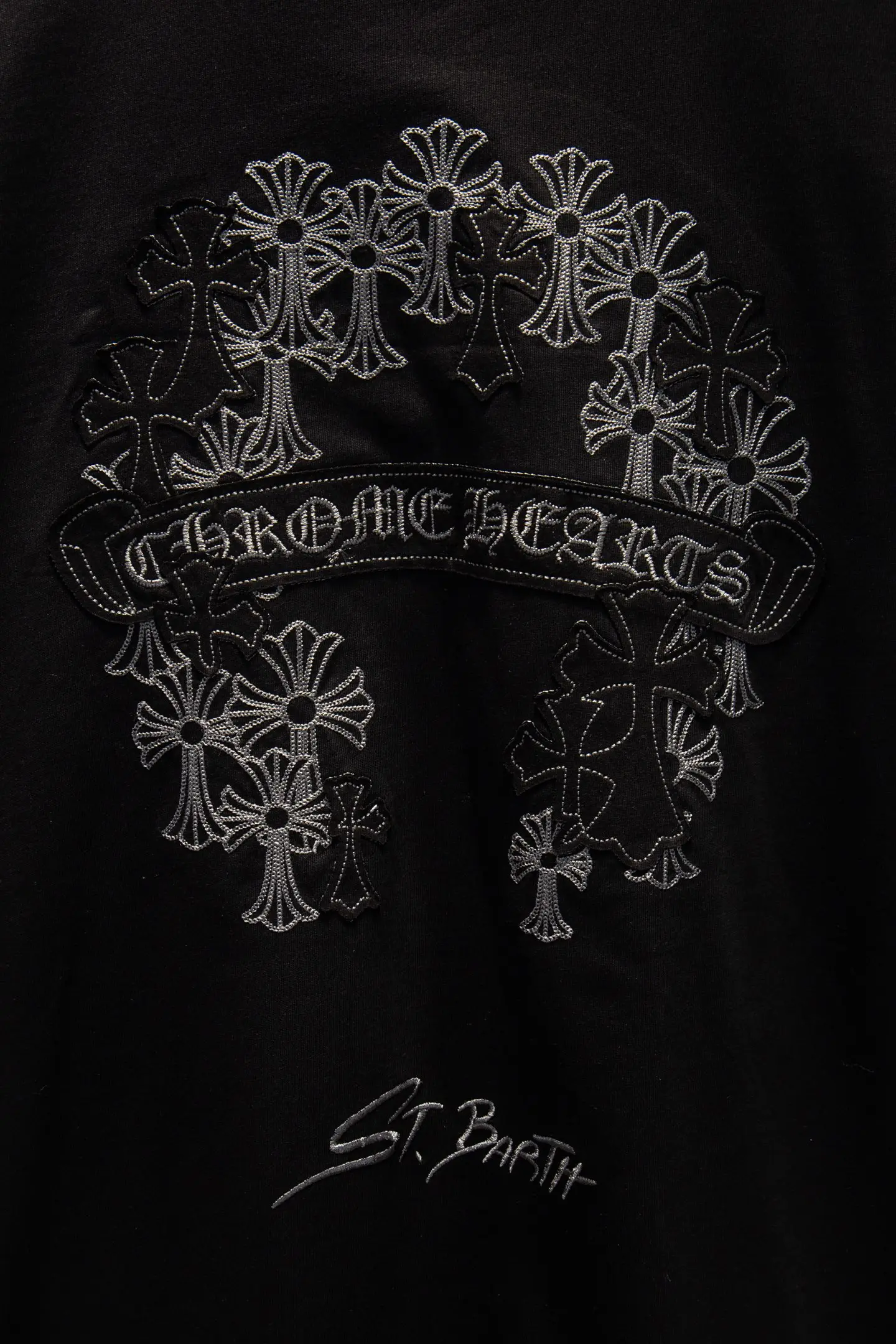 Embroidered Patch Oversized Cotton T-Shirt D14515085 — view 5