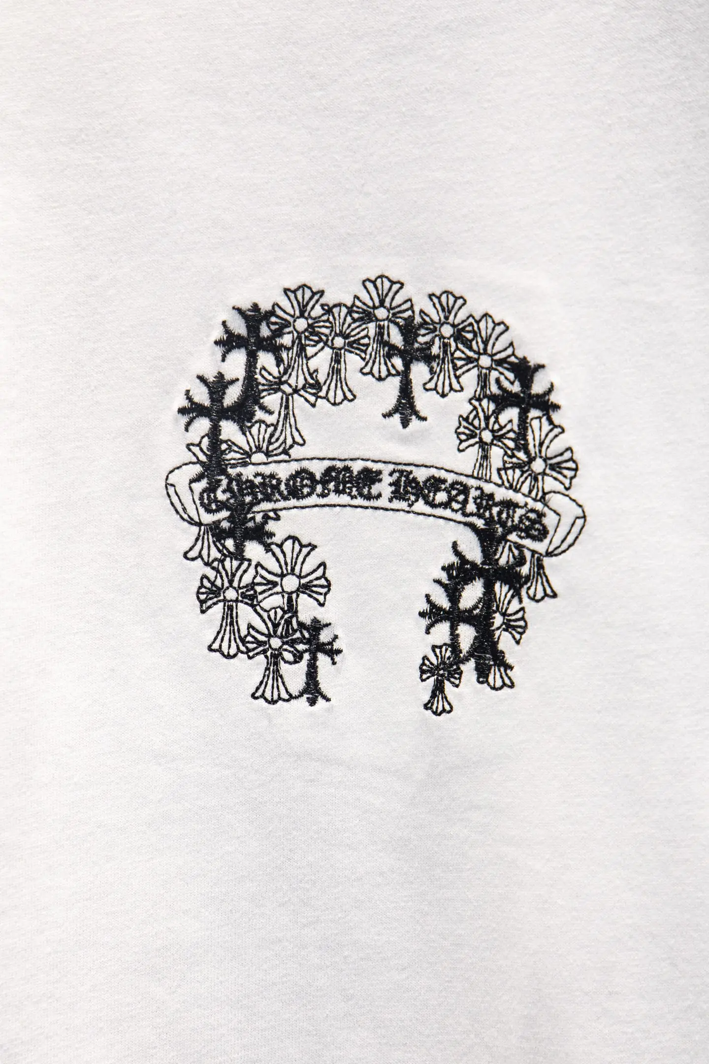 Distressed Embroidered Oversized Cotton T-Shirt D14515084 — view 4