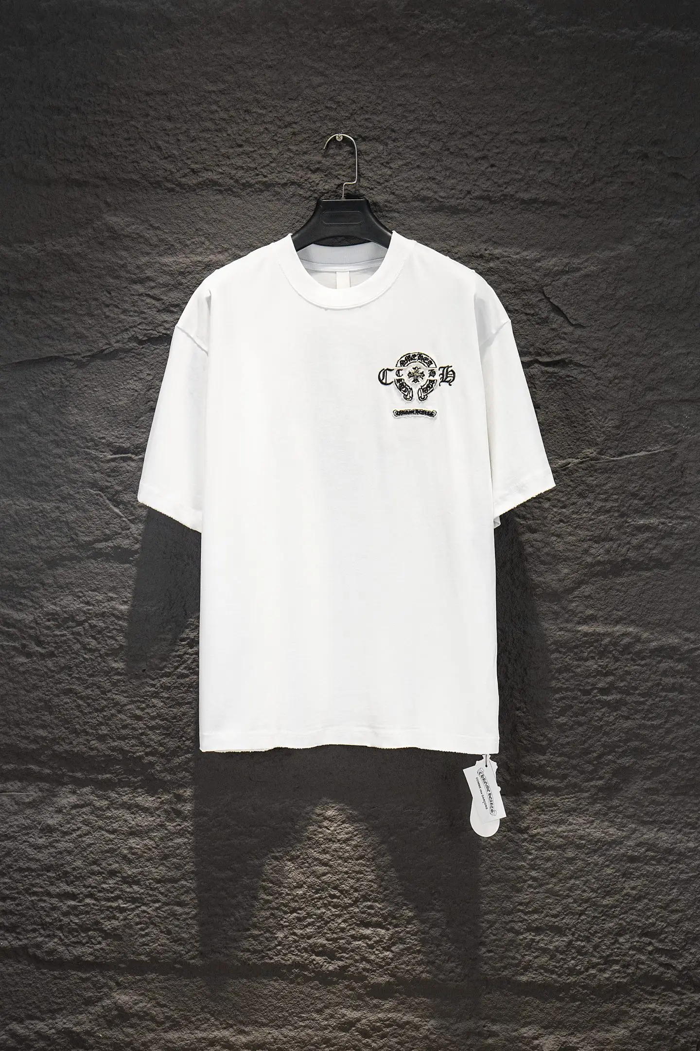 Oversized Embroidered Cotton T-Shirt D14515078