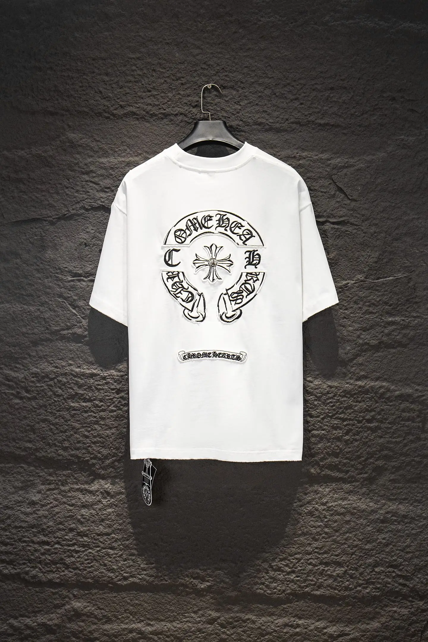 Oversized Embroidered Cotton T-Shirt D14515078 — view 2
