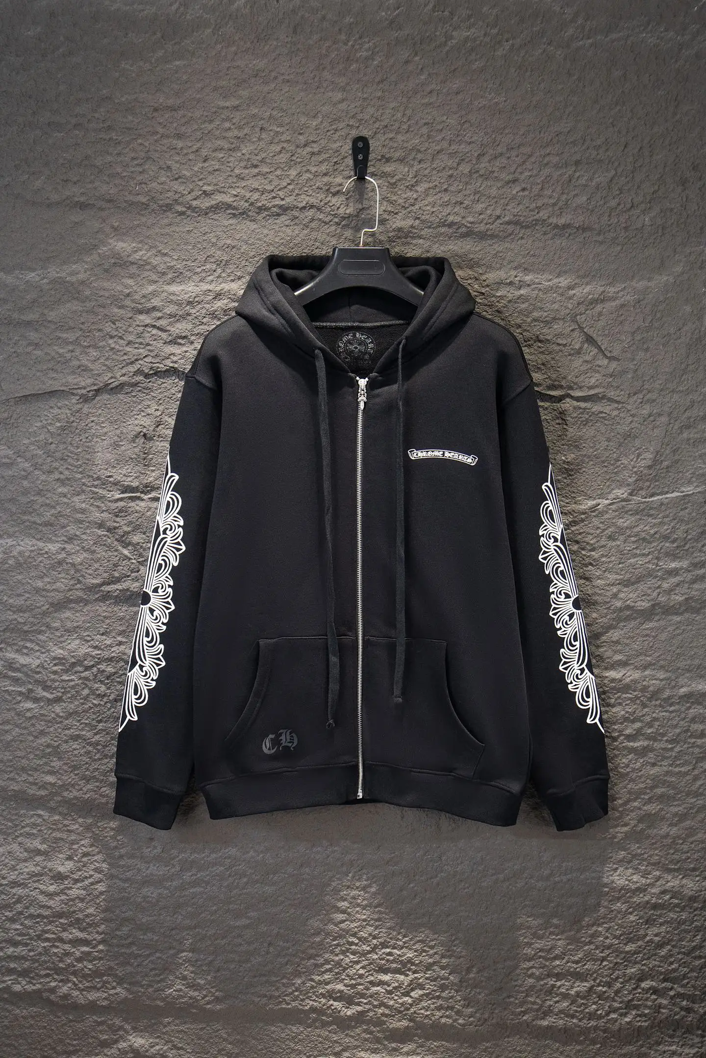 Logo-Print Cotton-Fleece Zip-Up Hoodie D22922945