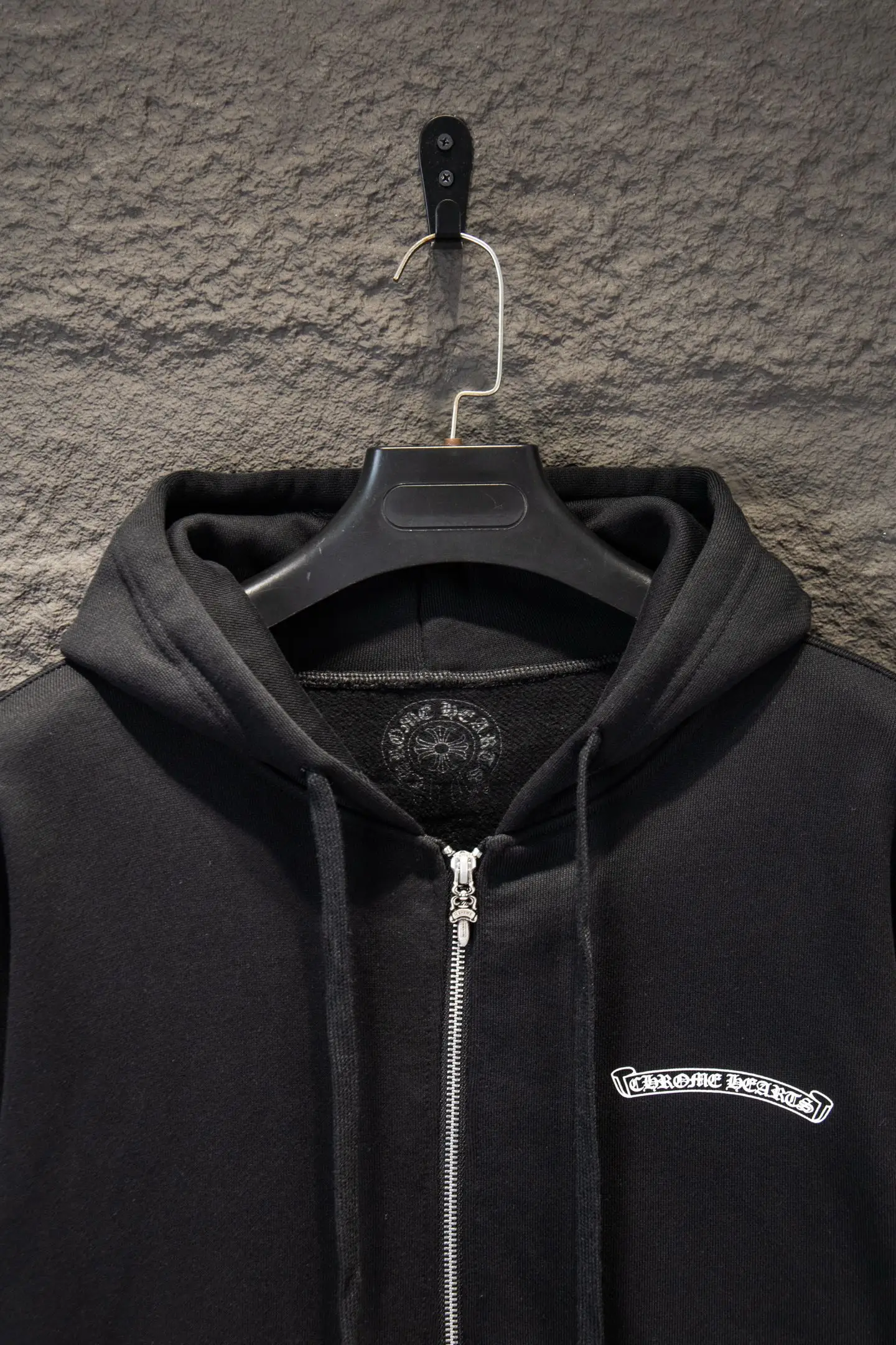 Logo-Print Cotton-Fleece Zip-Up Hoodie D22922945 — view 3