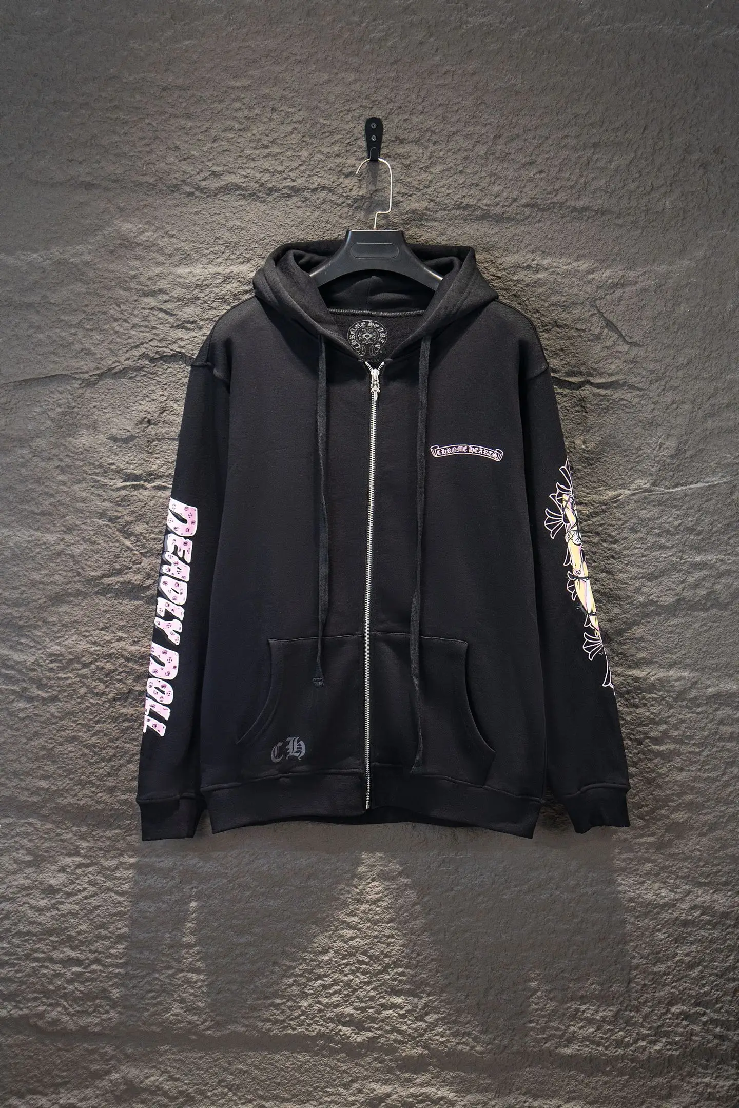 Logo-Print Cotton-Fleece Zip-Up Hoodie D22922944