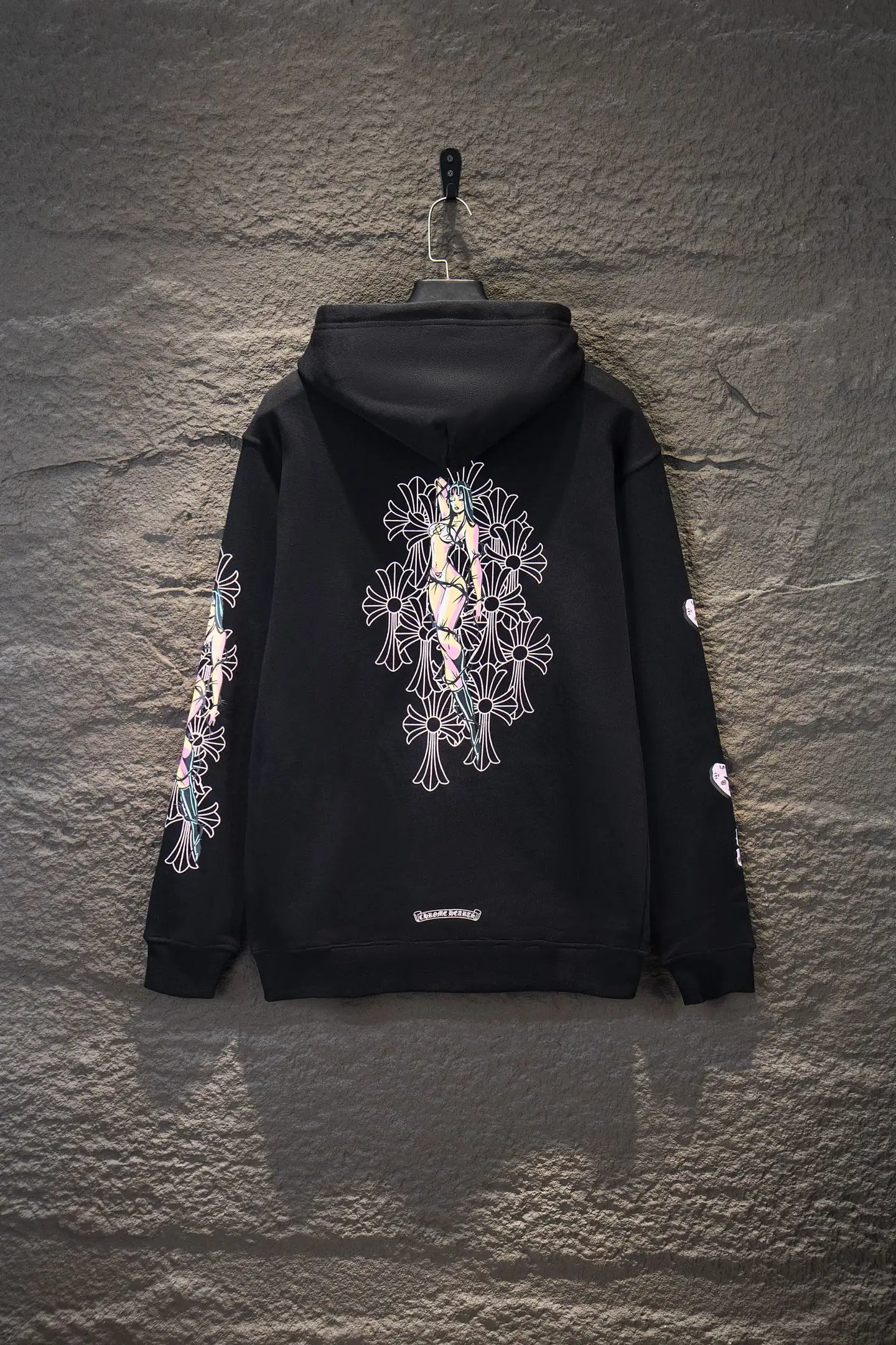 Logo-Print Cotton-Fleece Zip-Up Hoodie D22922944 — view 2