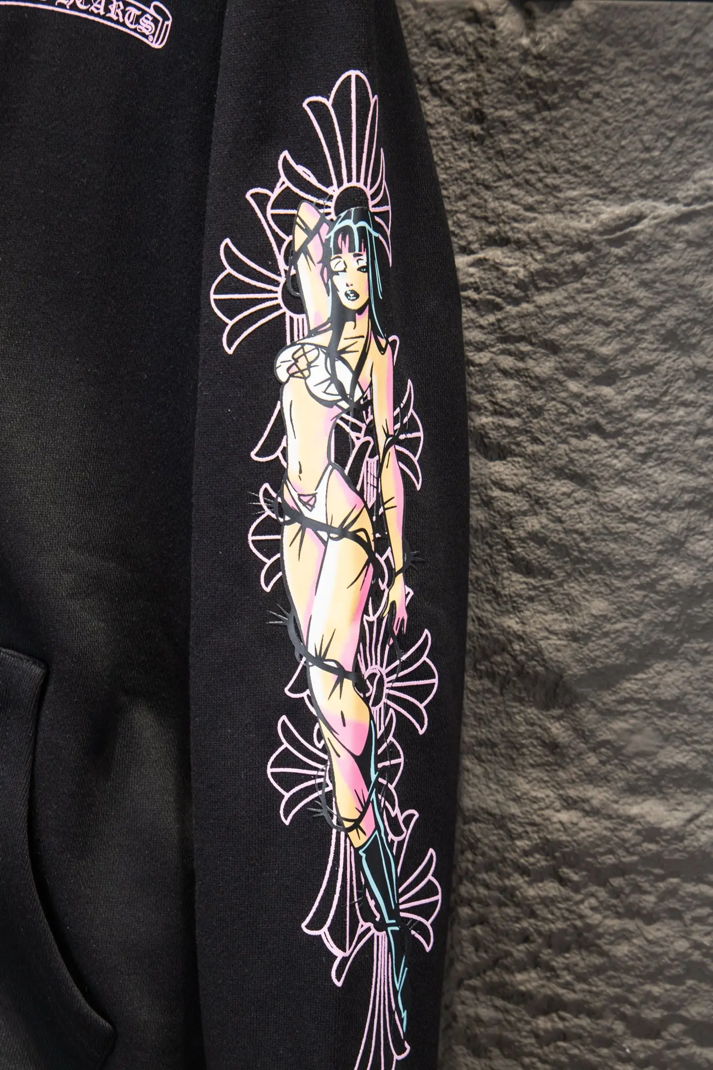 Logo-Print Cotton-Fleece Zip-Up Hoodie D22922944 — view 7