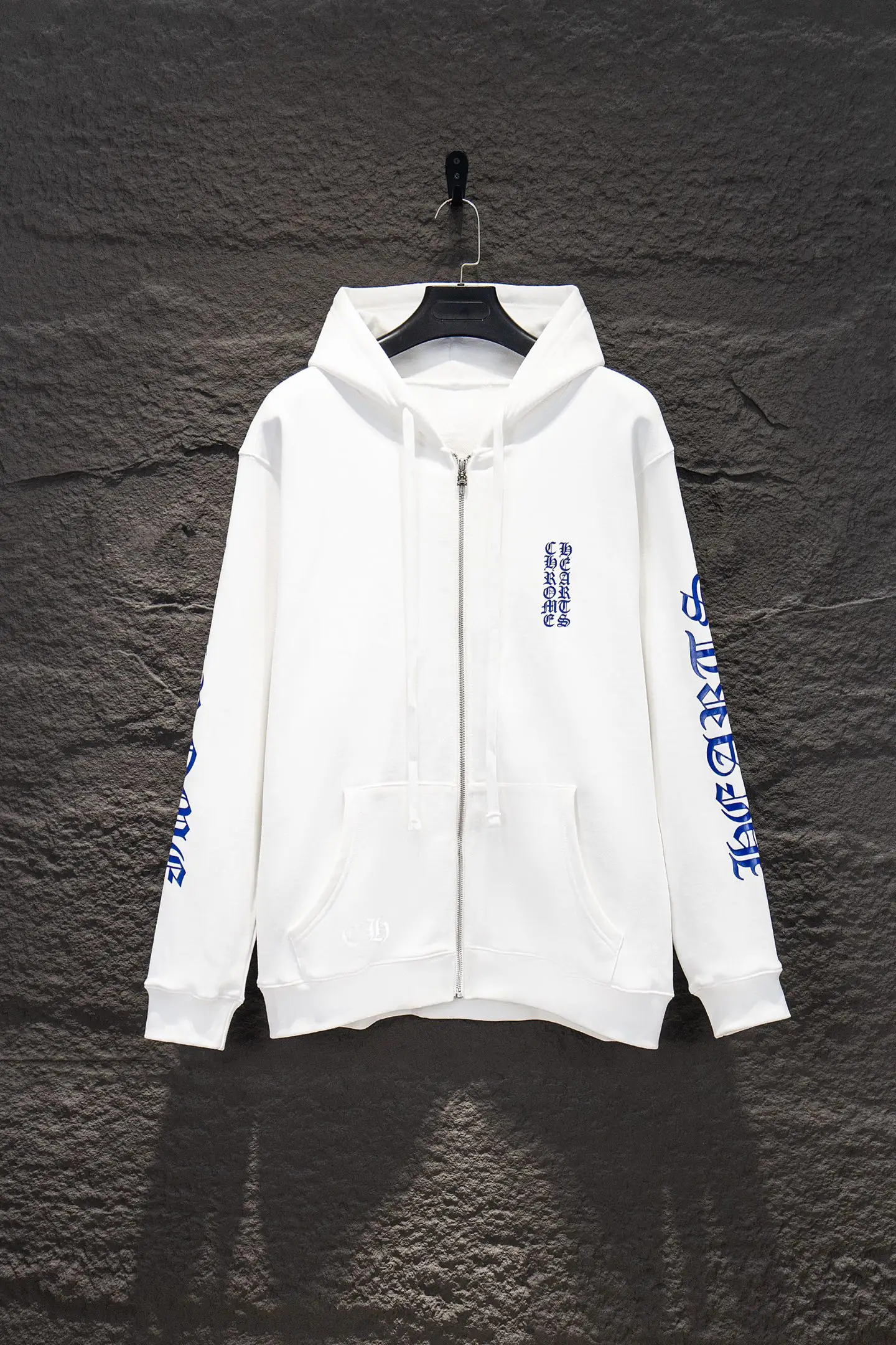 Logo-Print Cotton-Fleece Zip-Up Hoodie D22922918