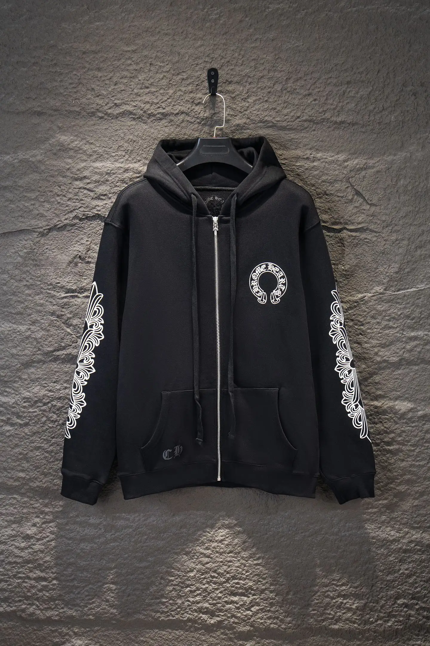Logo-Print Cotton-Fleece Zip-Up Hoodie D22922948