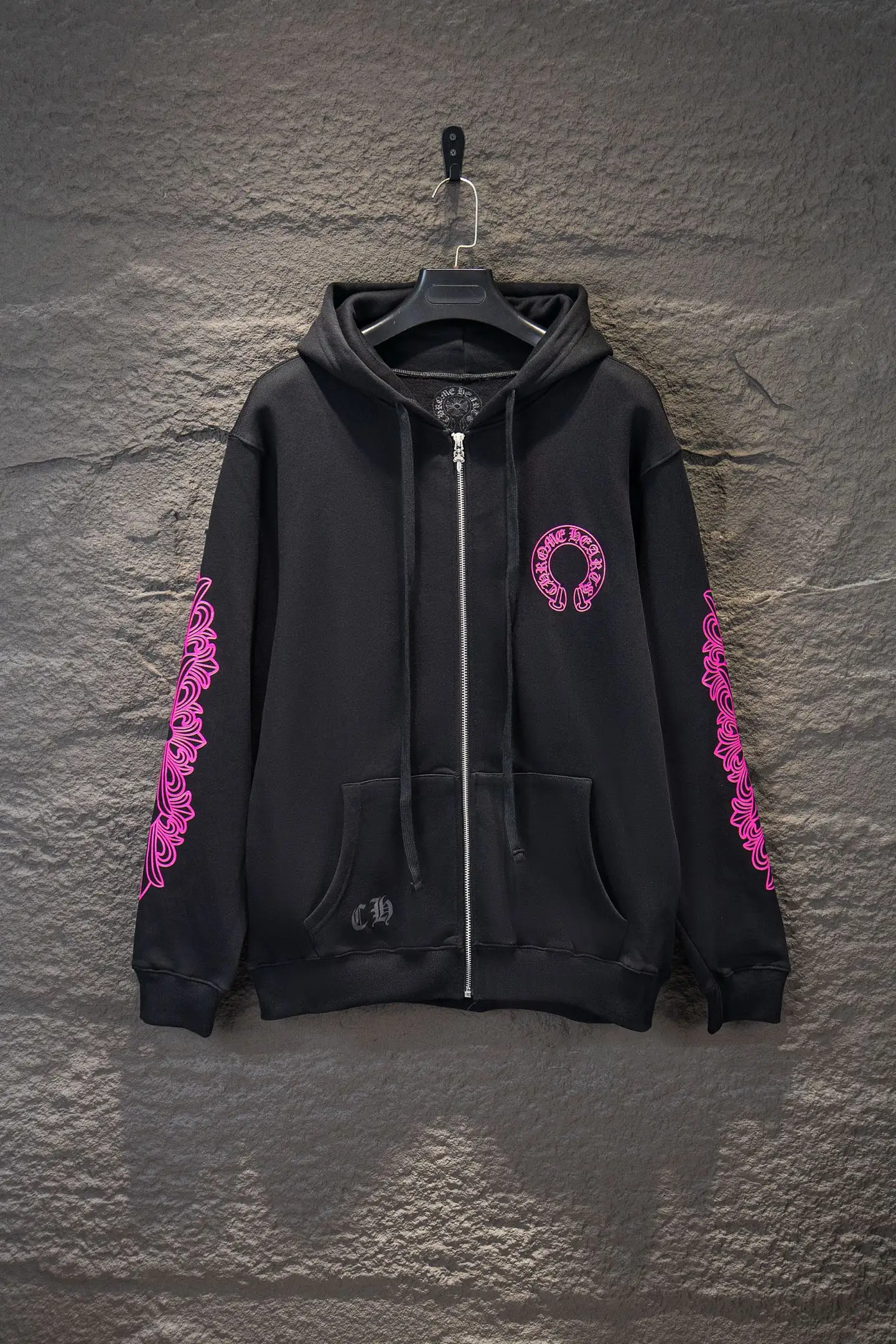 Logo-Print Cotton-Fleece Zip-Up Hoodie D22922946