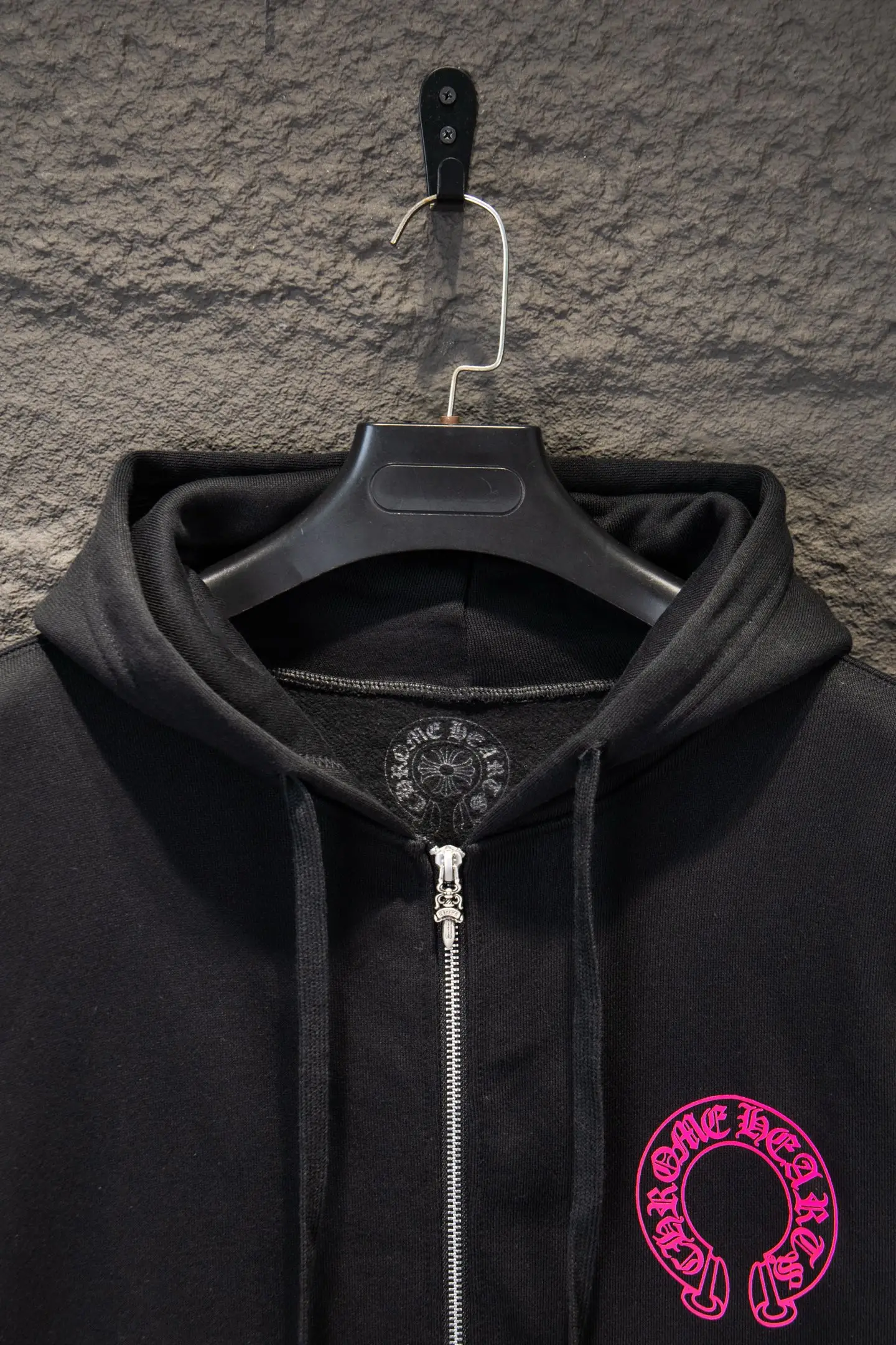 Logo-Print Cotton-Fleece Zip-Up Hoodie D22922946 — view 3