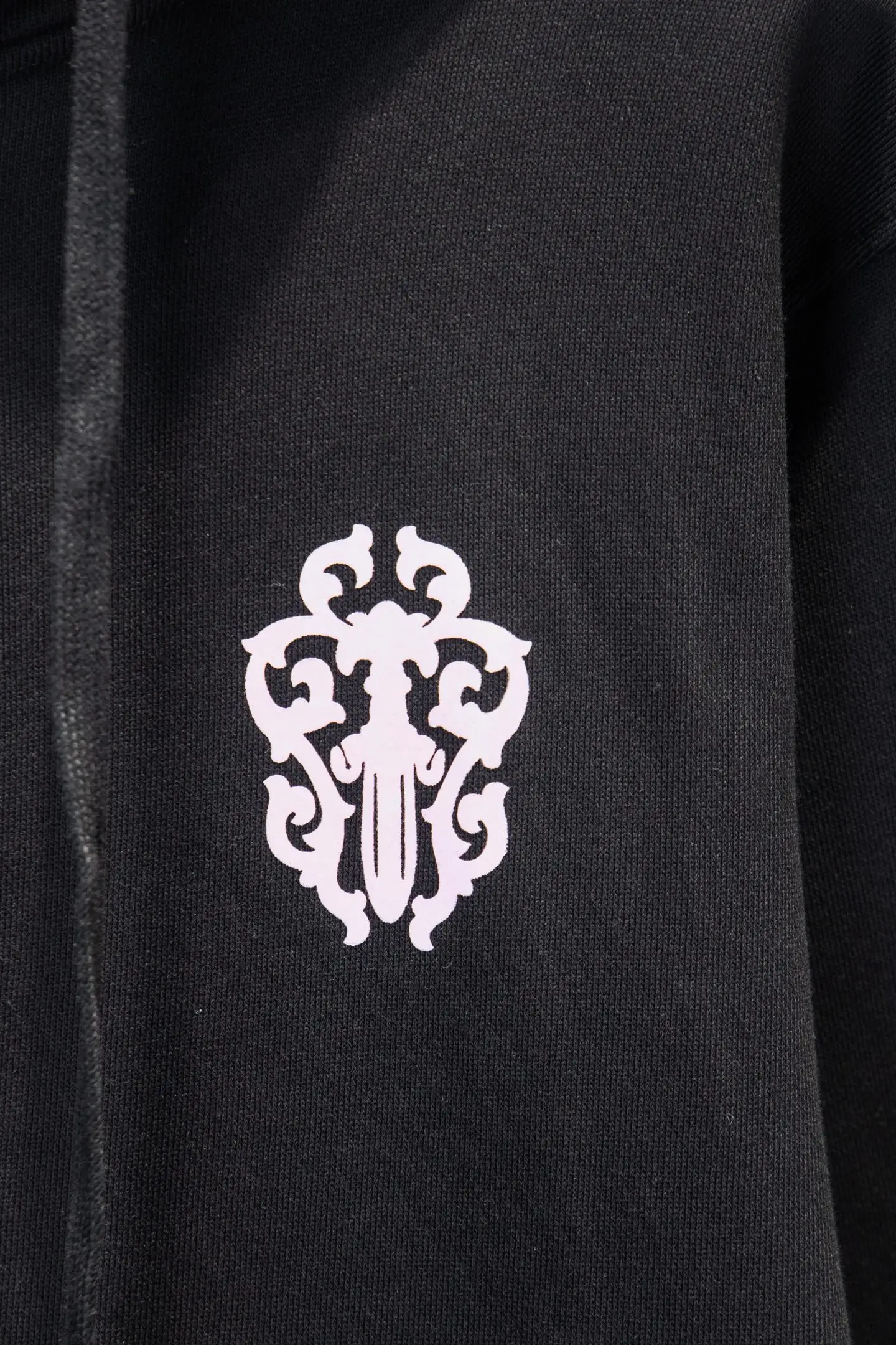 Graphic Print Zip-Up Cotton Hoodie D22922943 — view 4