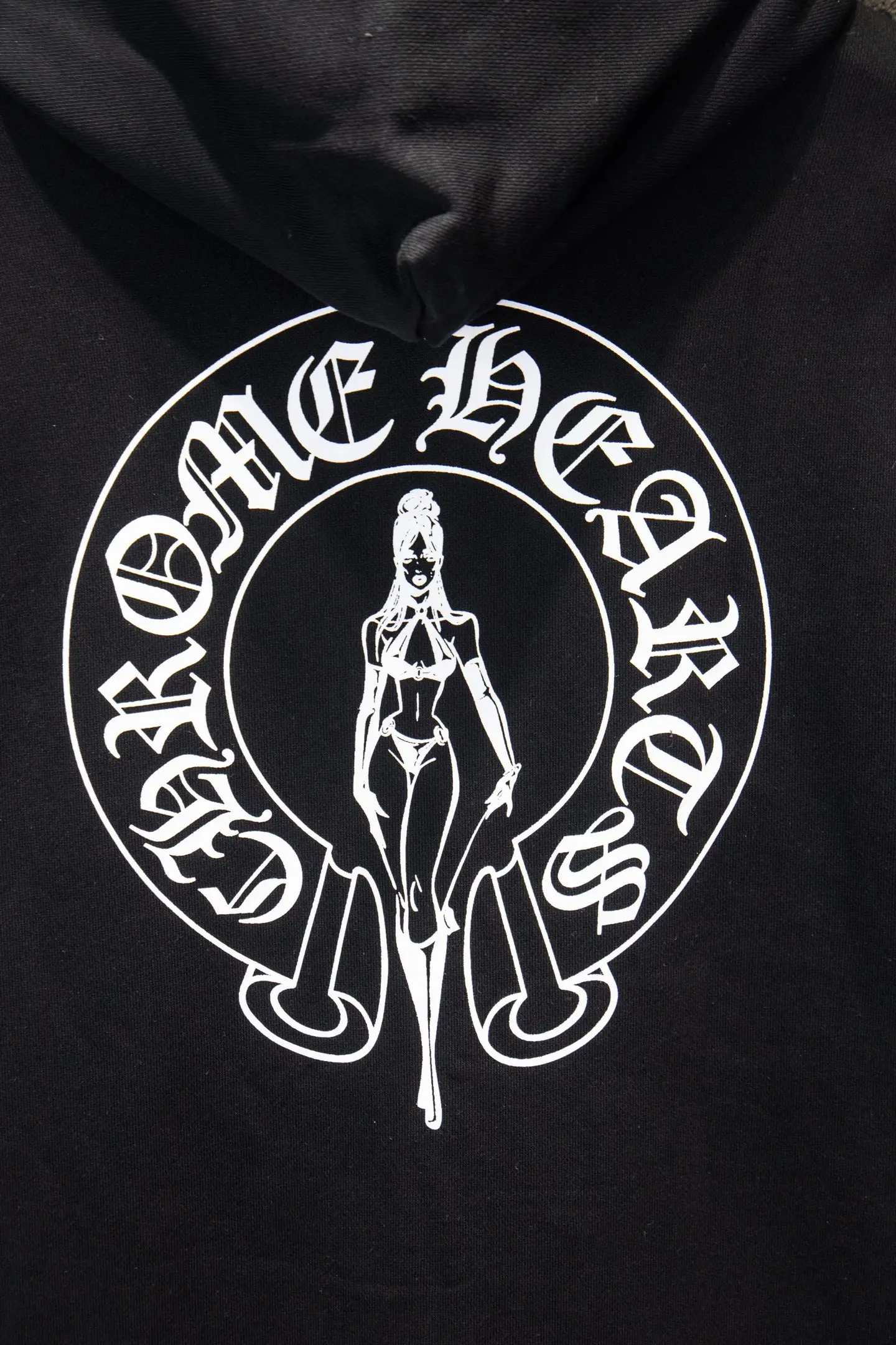 Graphic Print Zip-Up Cotton Hoodie D22922943 — view 6