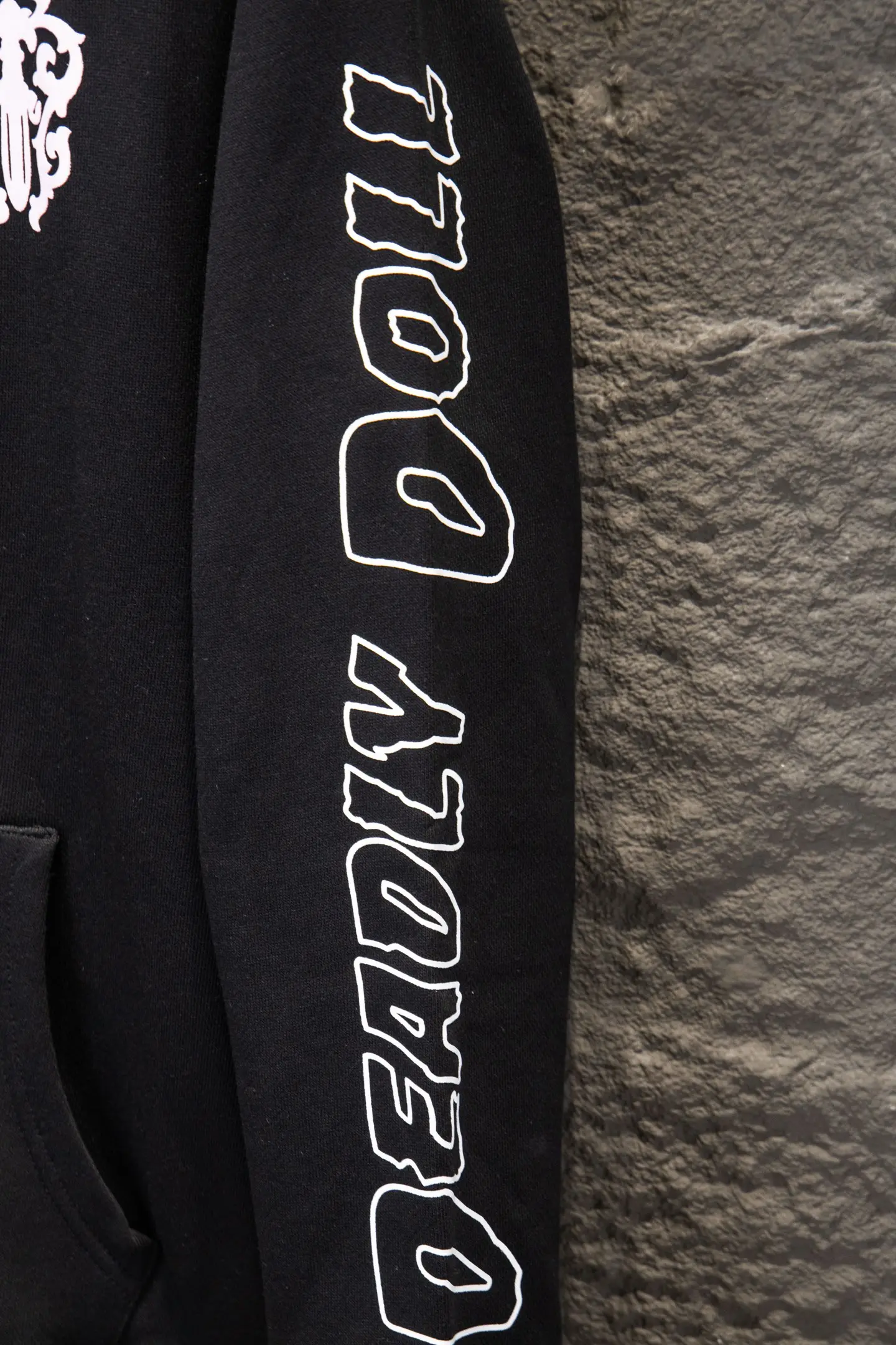 Graphic Print Zip-Up Cotton Hoodie D22922943 — view 7