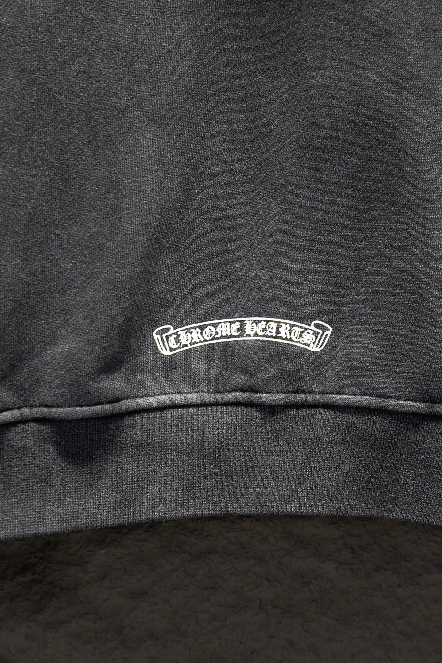 Logo-Print Washed Cotton Zip-Up Hoodie D23522908 — view 8