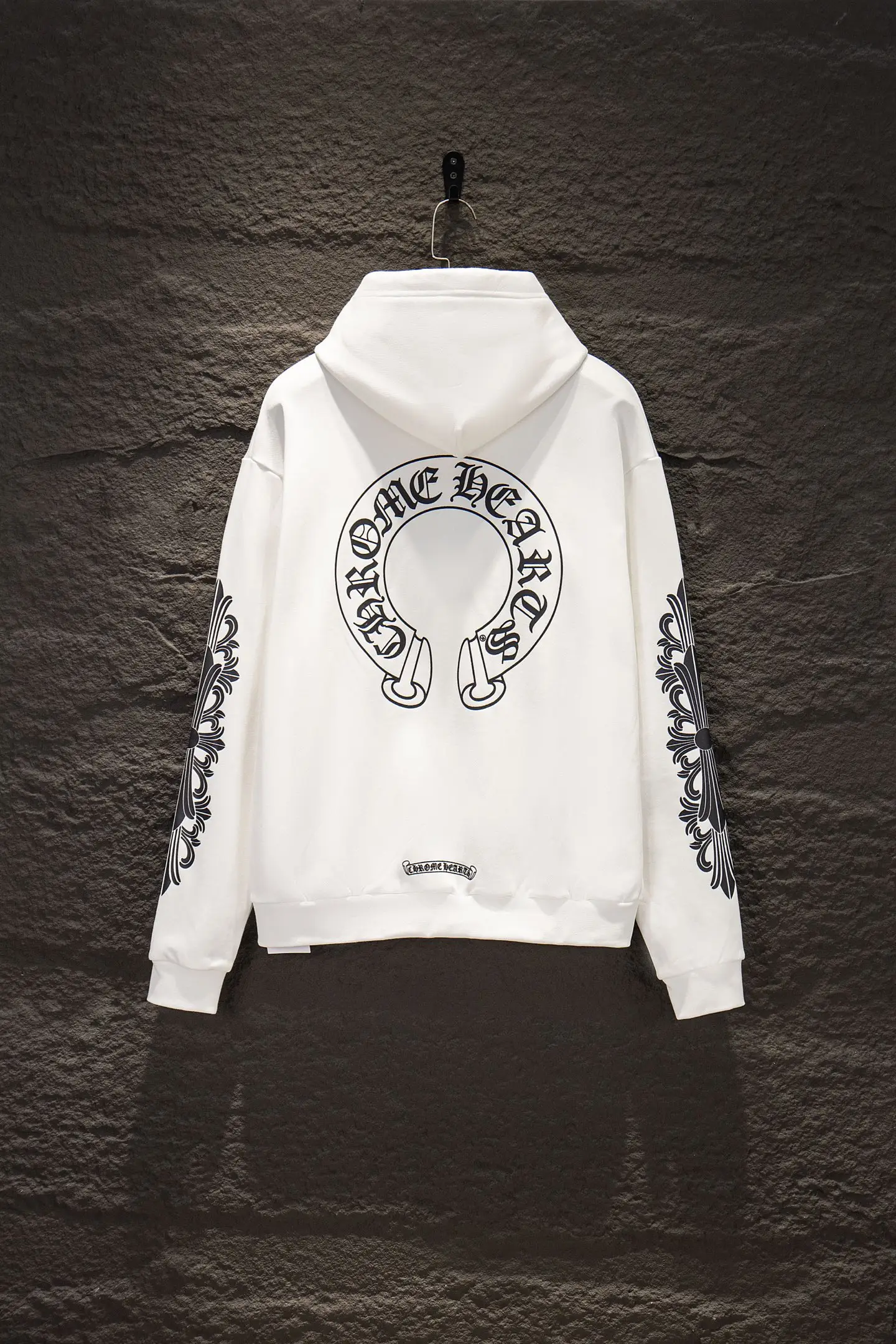 Logo-Print Oversized Cotton-Fleece Hoodie D20522942 — view 2