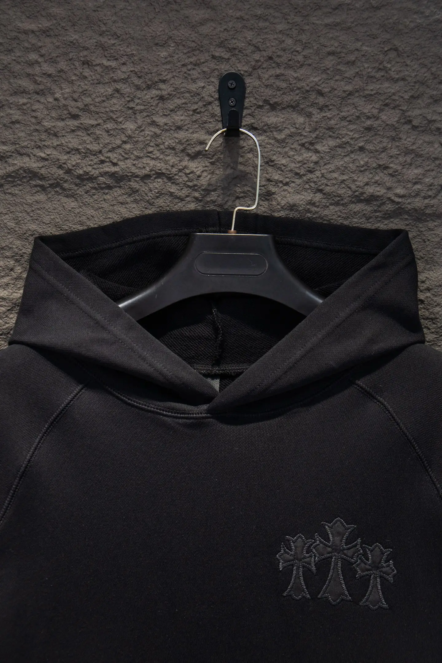 Embroidered Logo Oversized Cotton Hoodie D19522935 — view 3