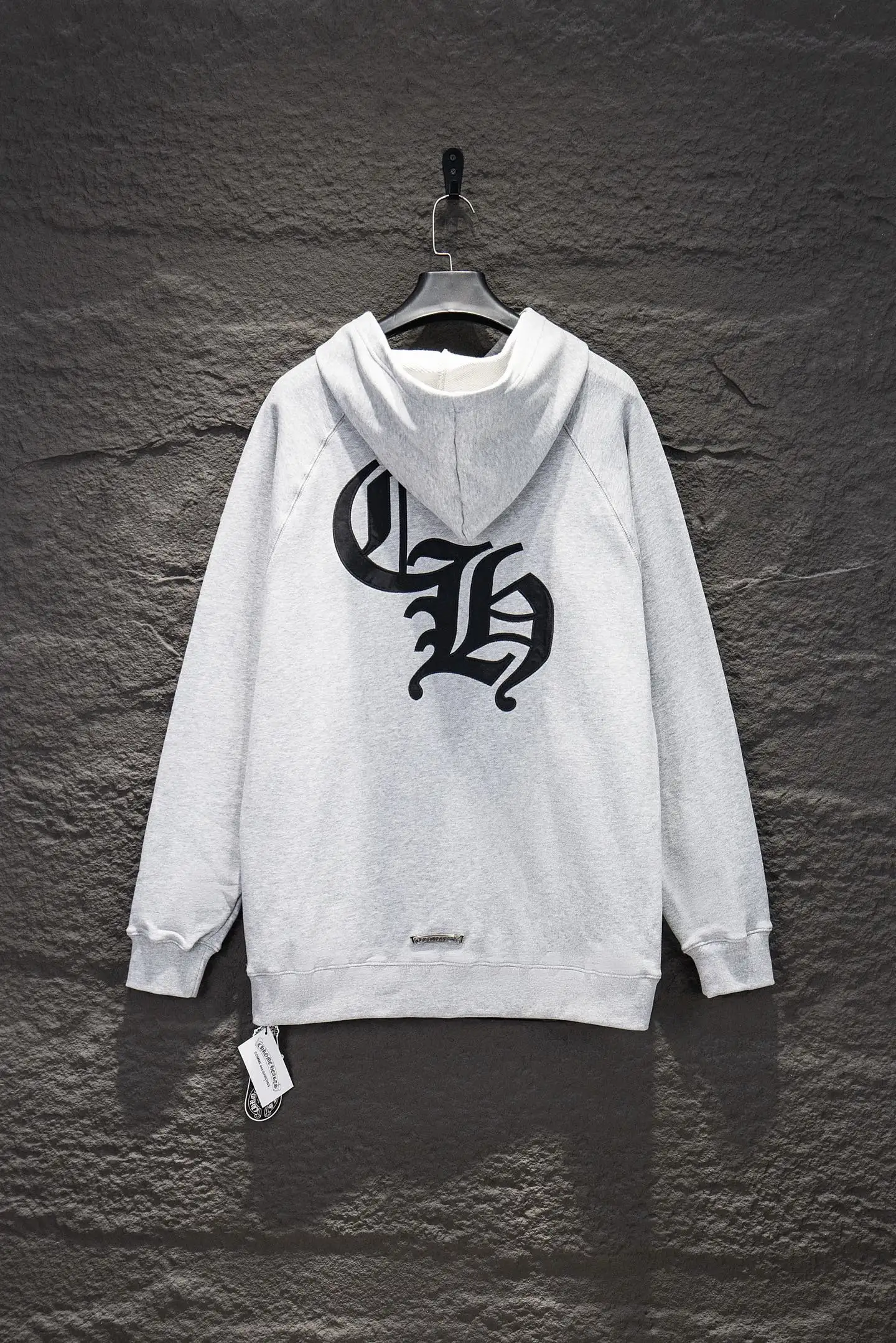 Embroidered Logo Oversized Cotton Hoodie D19522934 — view 2