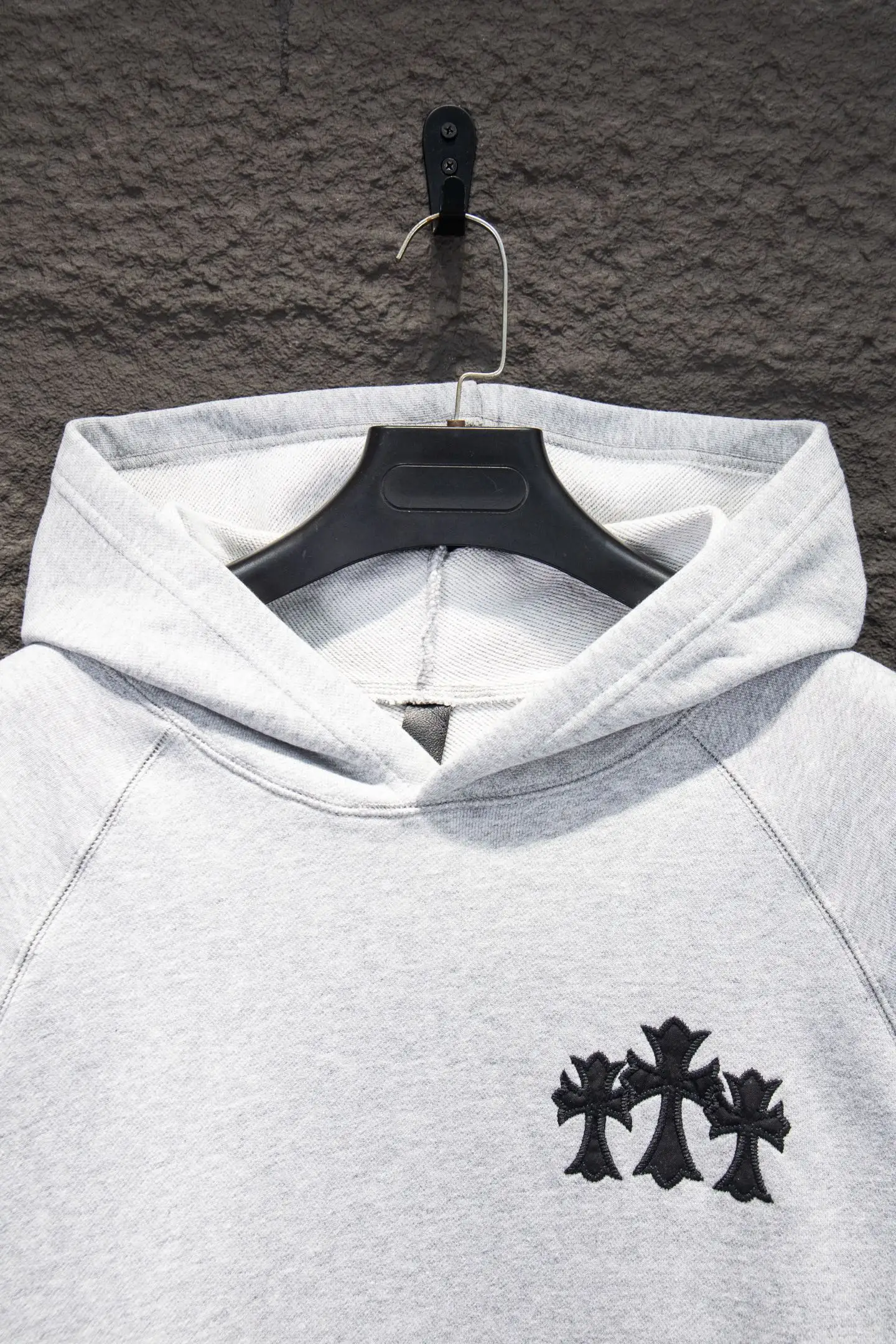 Embroidered Logo Oversized Cotton Hoodie D19522934 — view 3