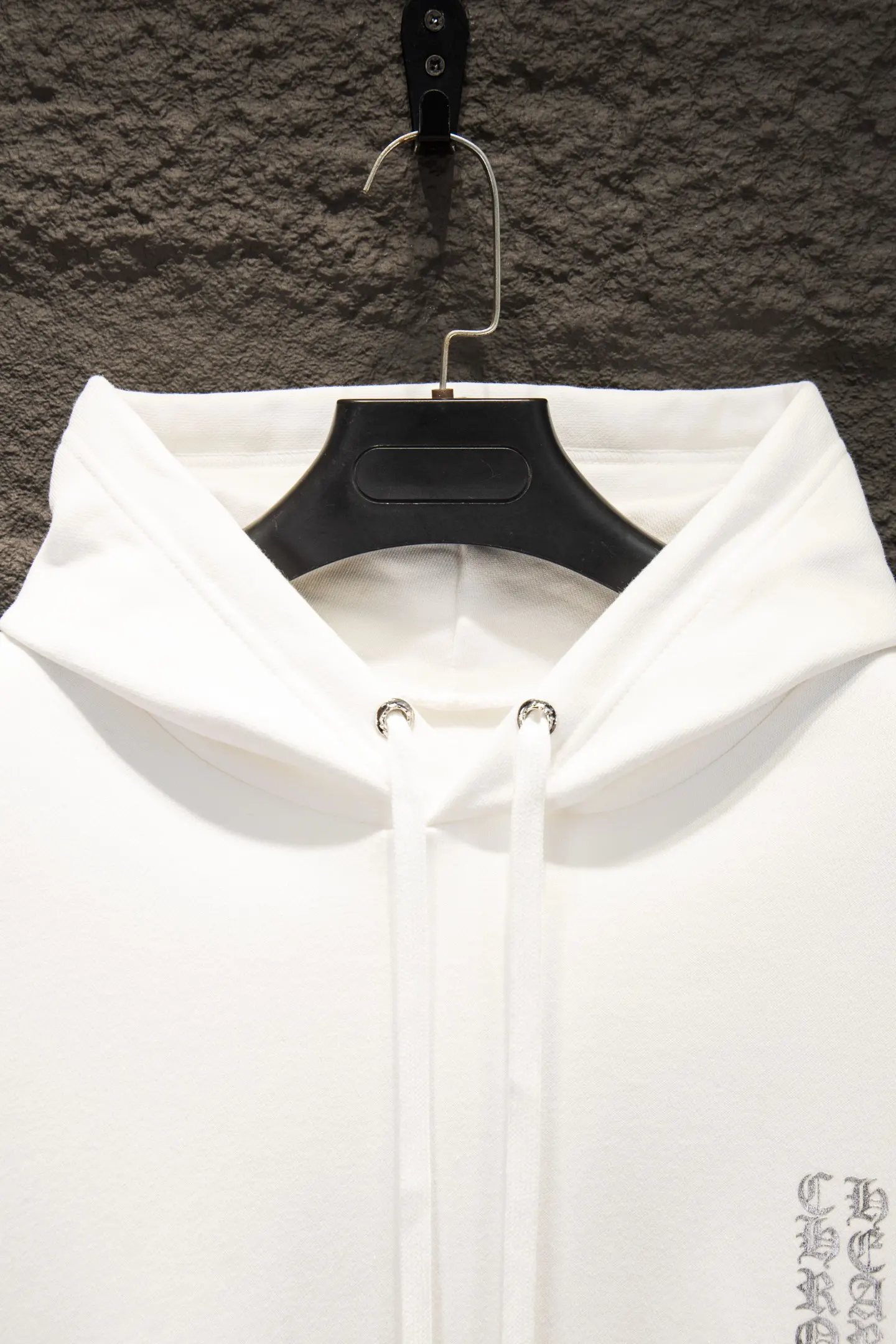 Logo Print Oversized Cotton Hoodie D20522920 — view 3